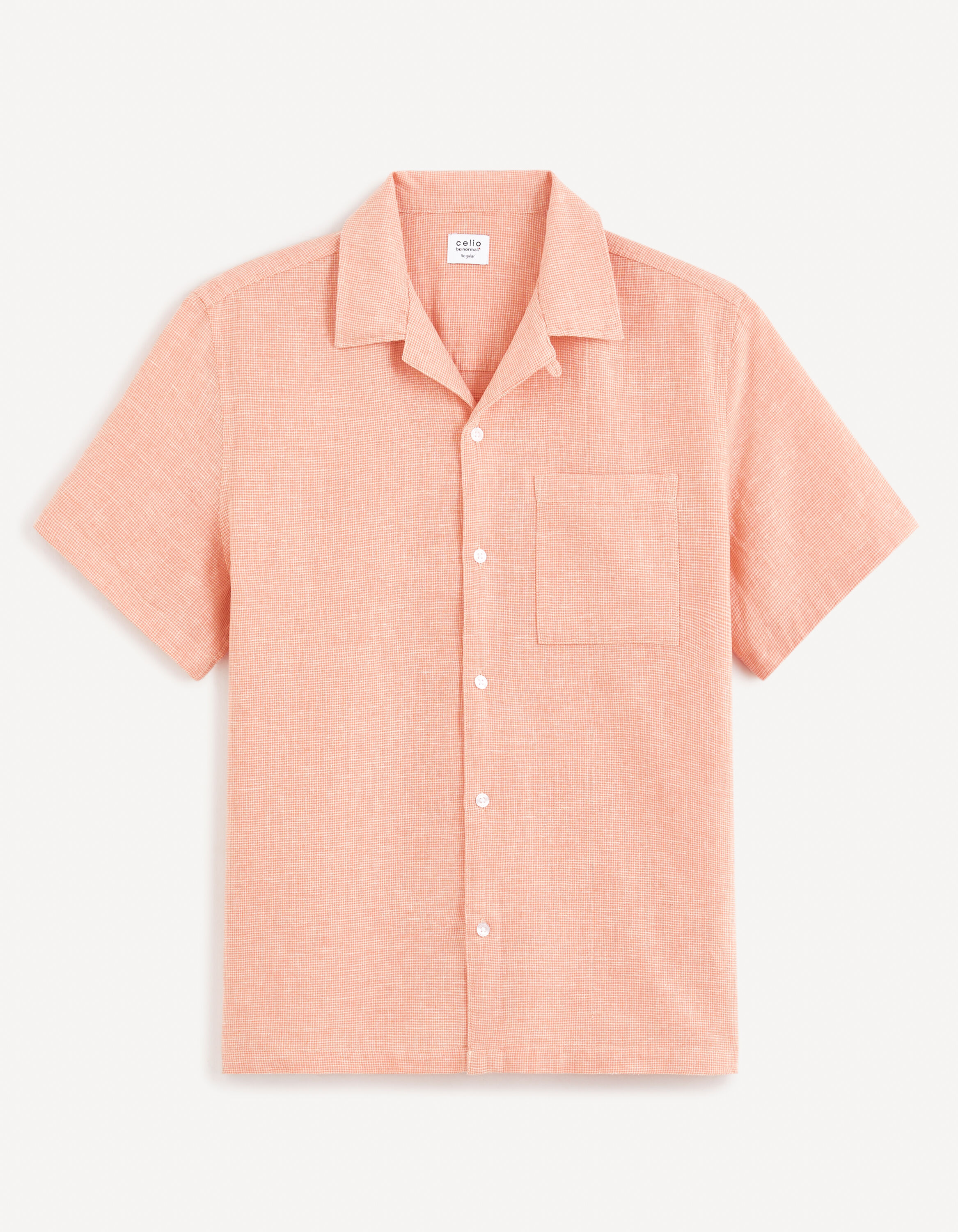 Chemise orange top homme celio