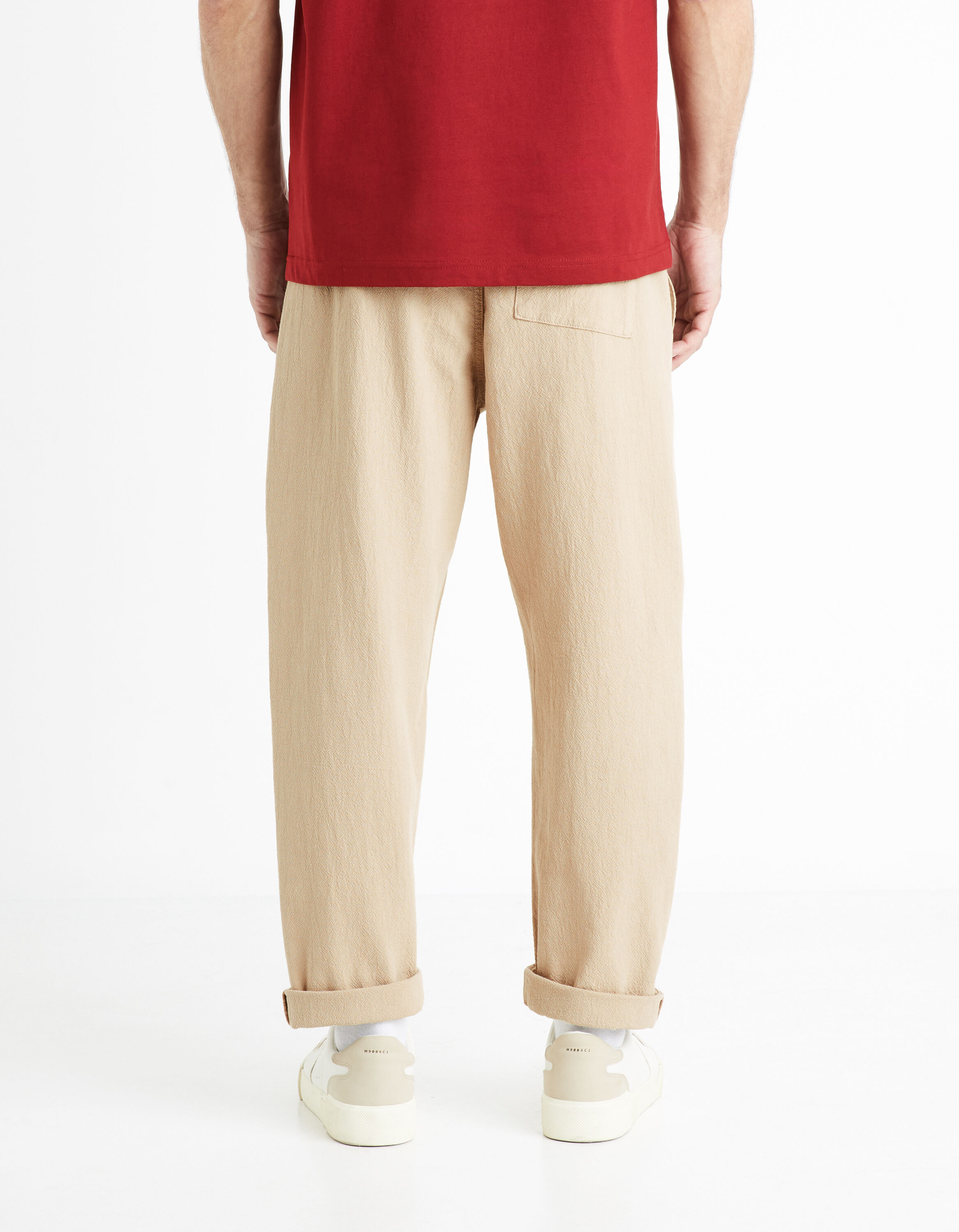 Pantalon jogging beige homme