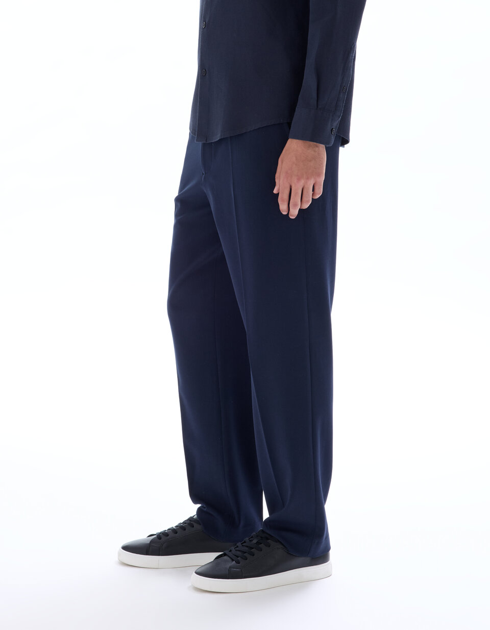 Pantalon 24H loose stretch navy celio be normal