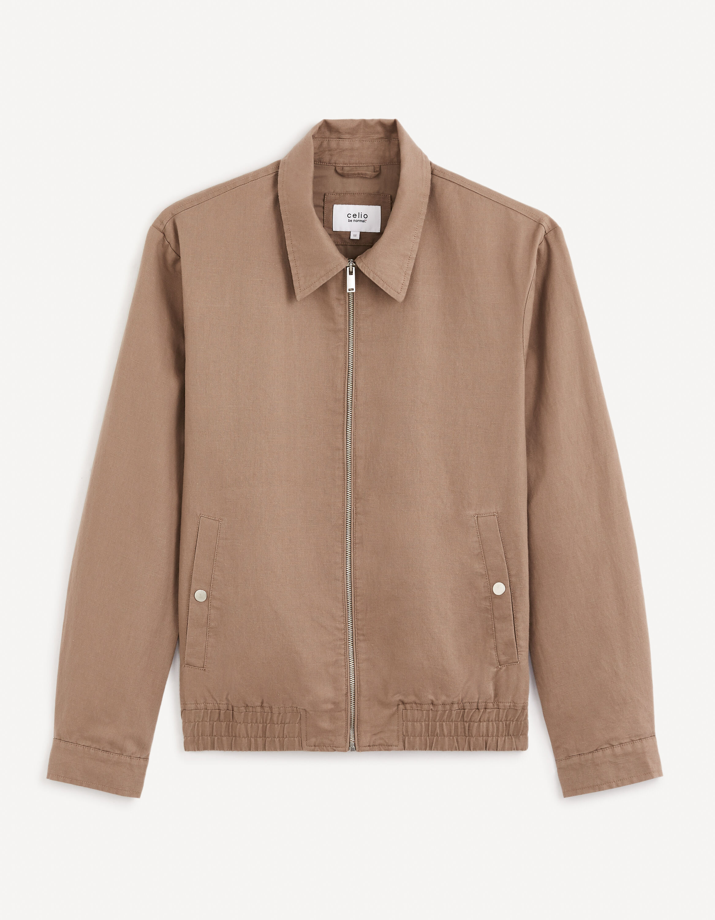 Blouson Moto En Cuir Celio - Taille M, Noir, Neuf Avec étiquettes - Style Vintage Robuste