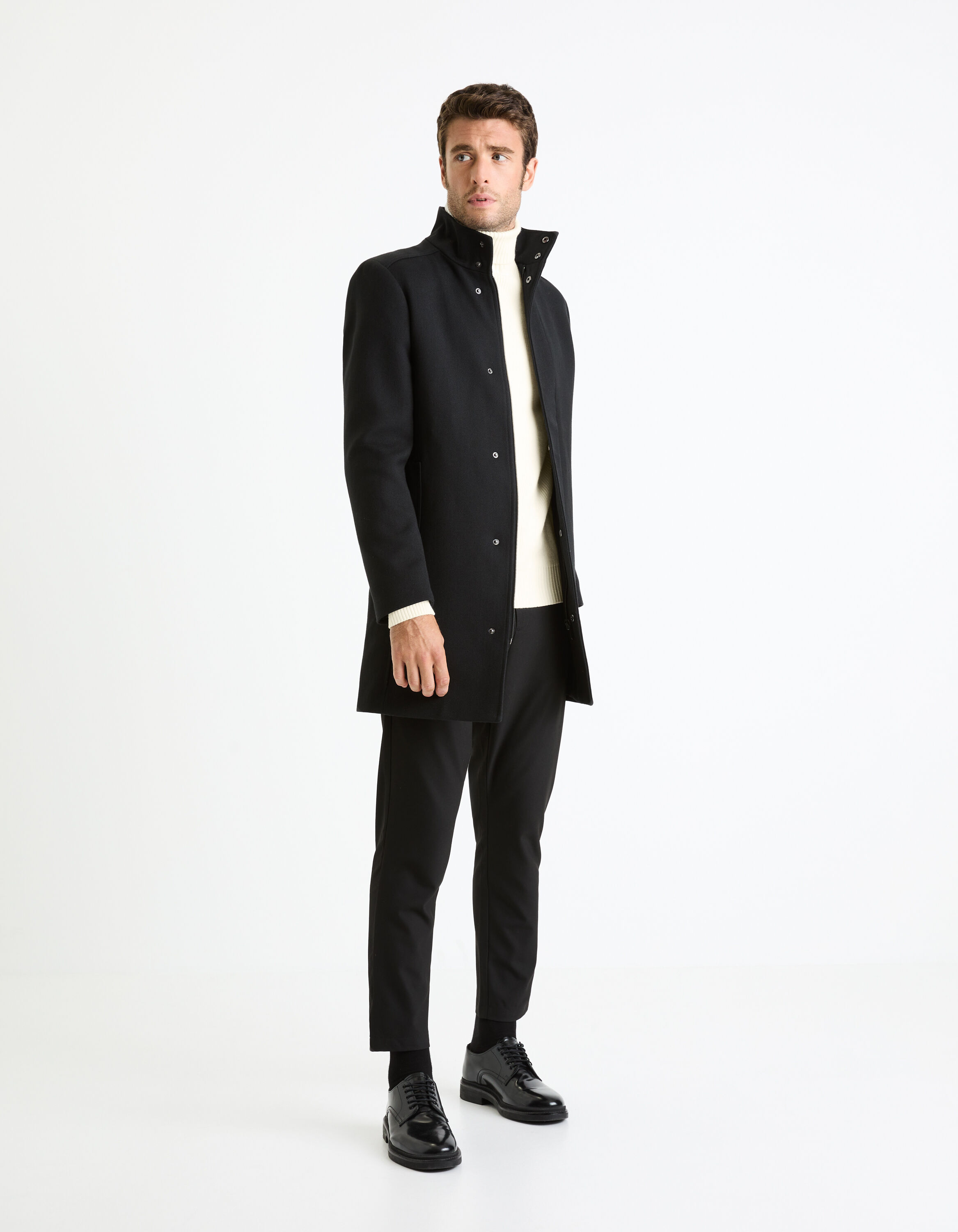 Pull col sales montant homme celio