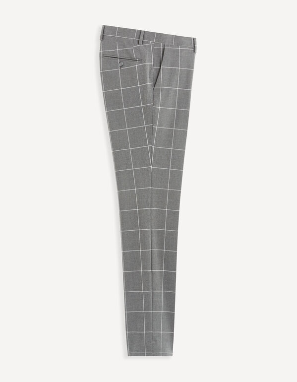 pantalon de costume griggio slim - gris