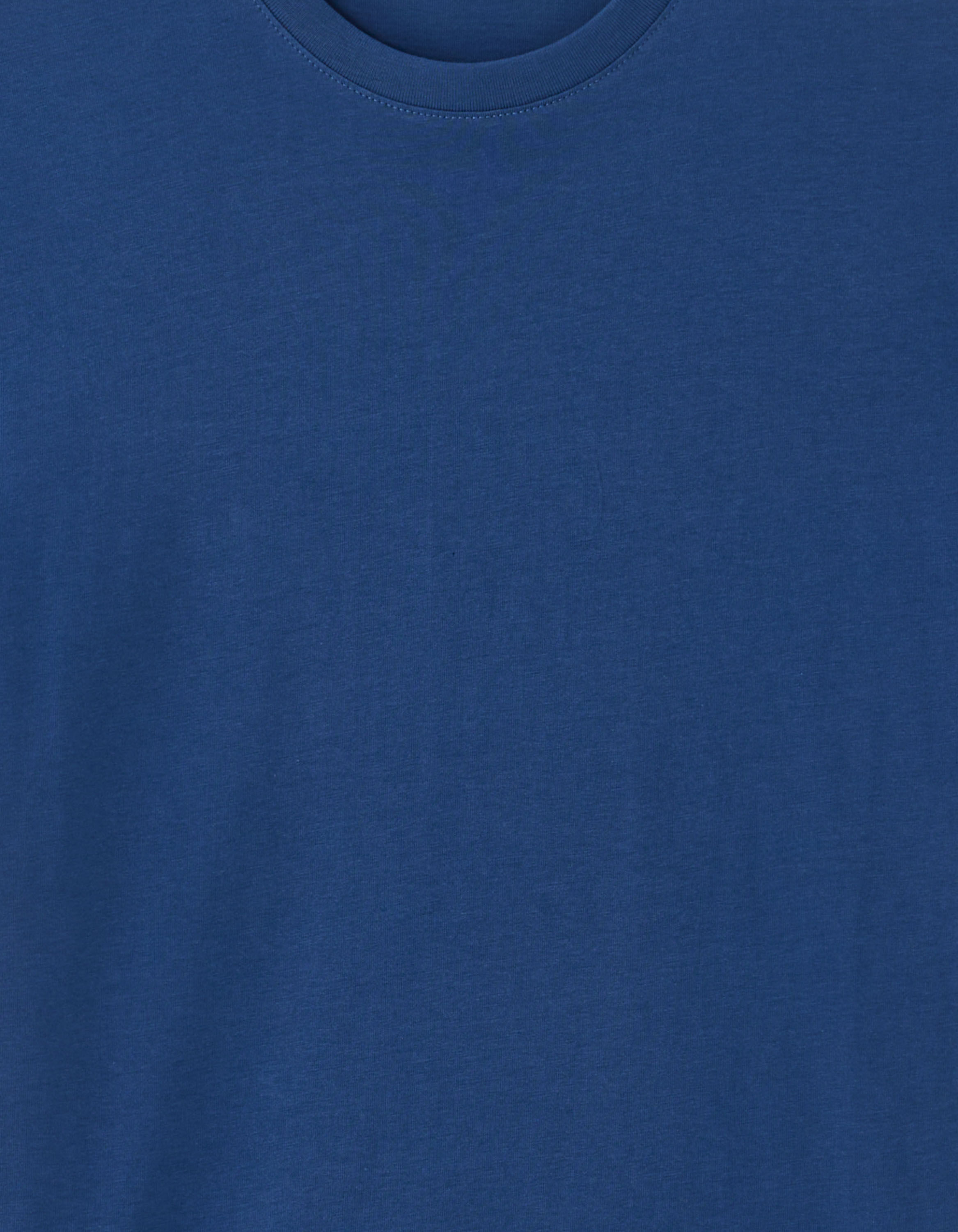 T-shirt basique pour garçon à col rond - bleu azur + bleu
