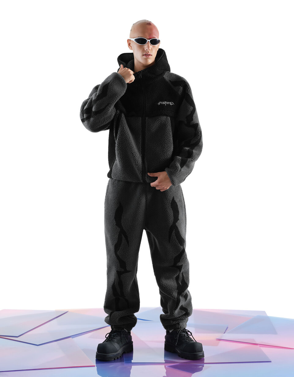 Follow your Instinct* by Inoxtag - Veste sherpa grise | celio men