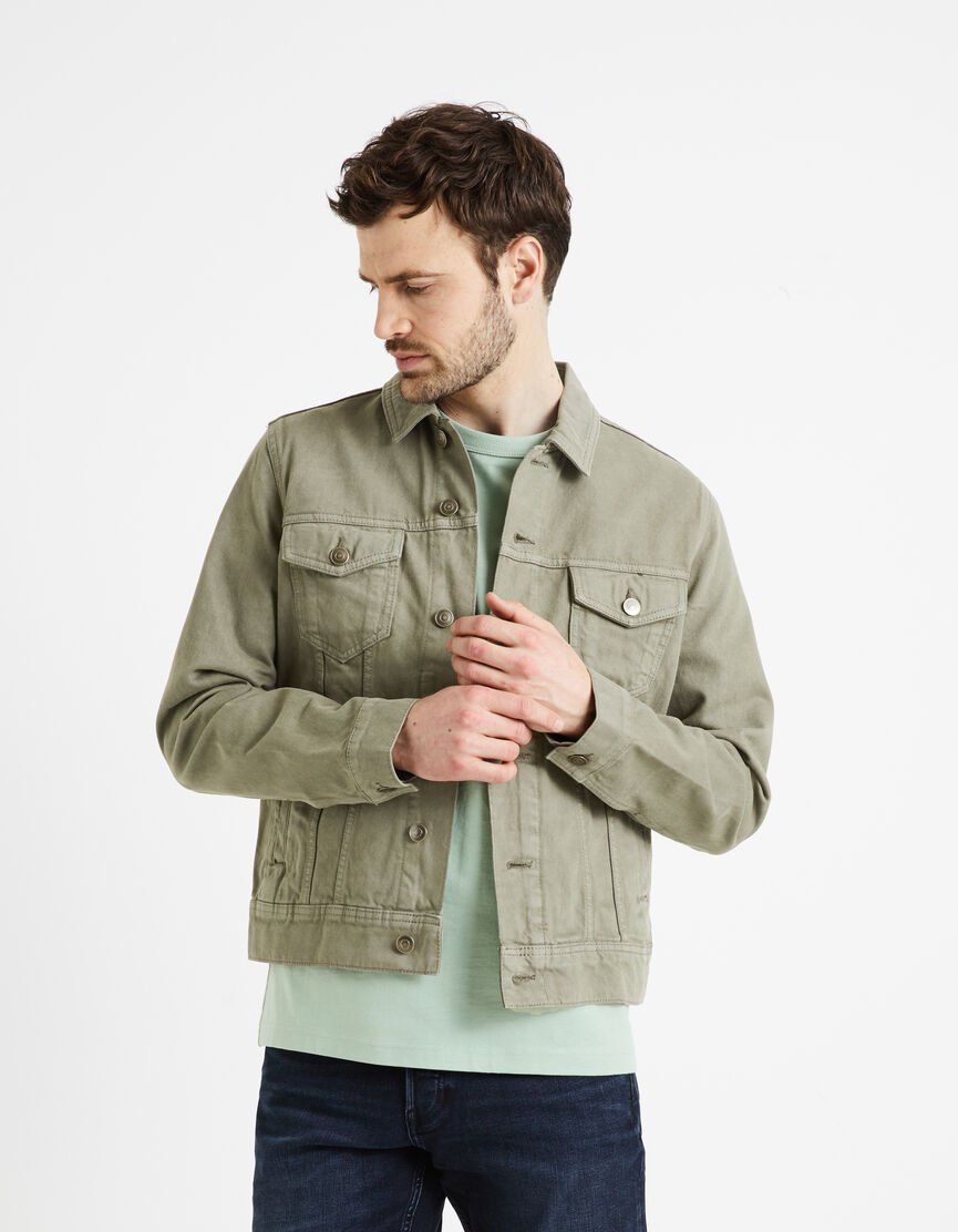 Veste en jean - kaki | celio be normal