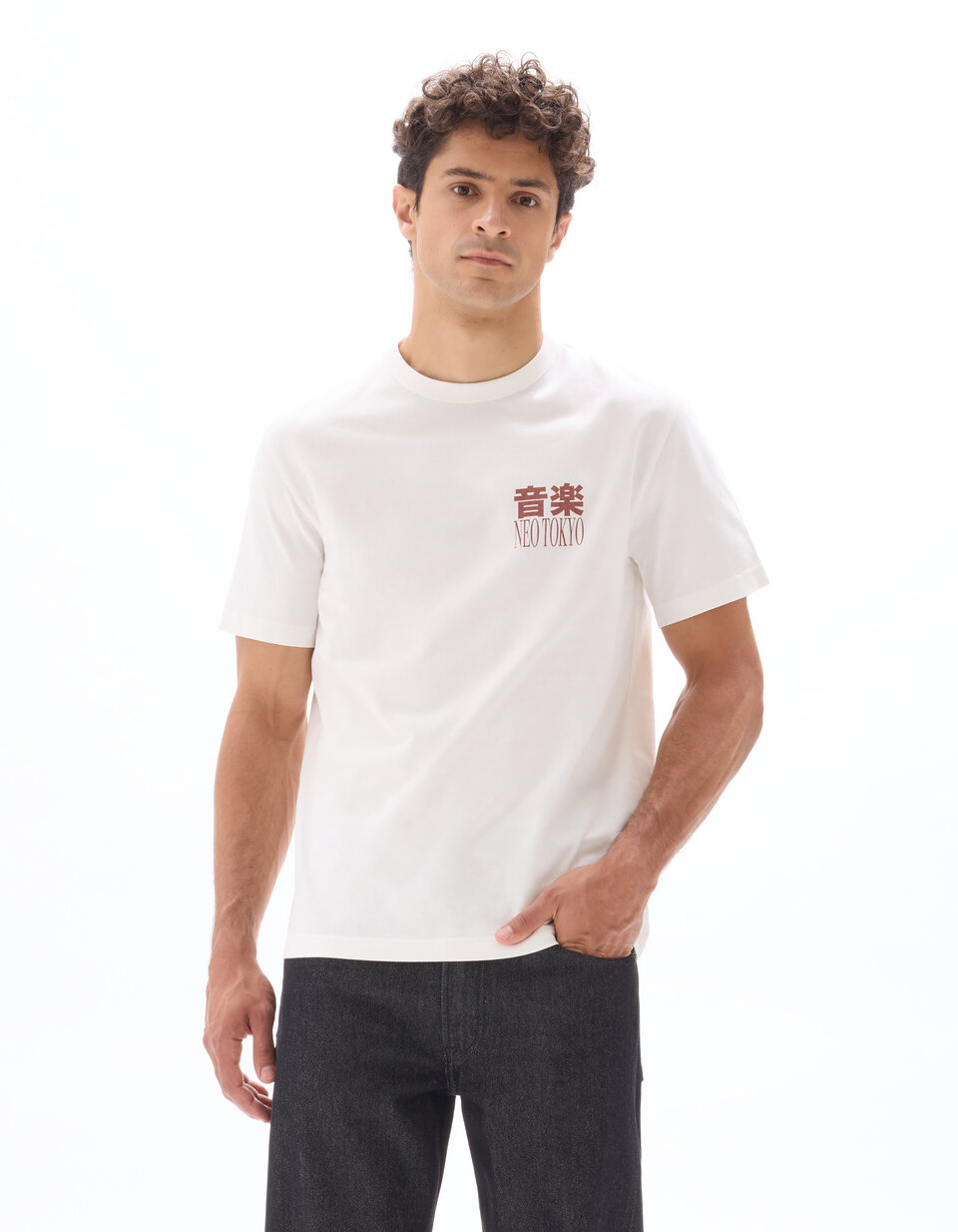 Camiseta blanca con estampado gráfico de leopardo de adidas Originals