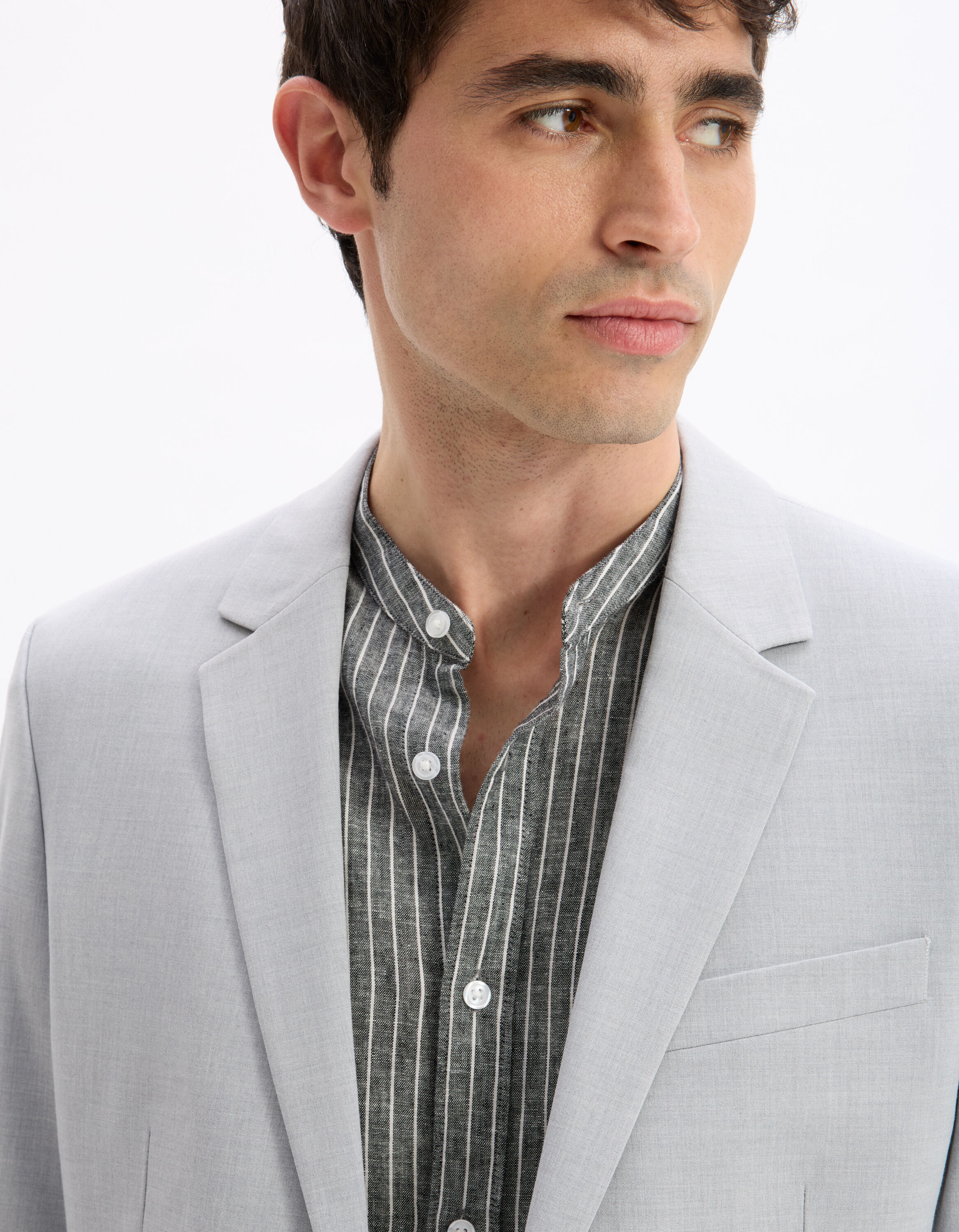 Celio Pantalon De Costume Homme Beige Veste De Costume Slim