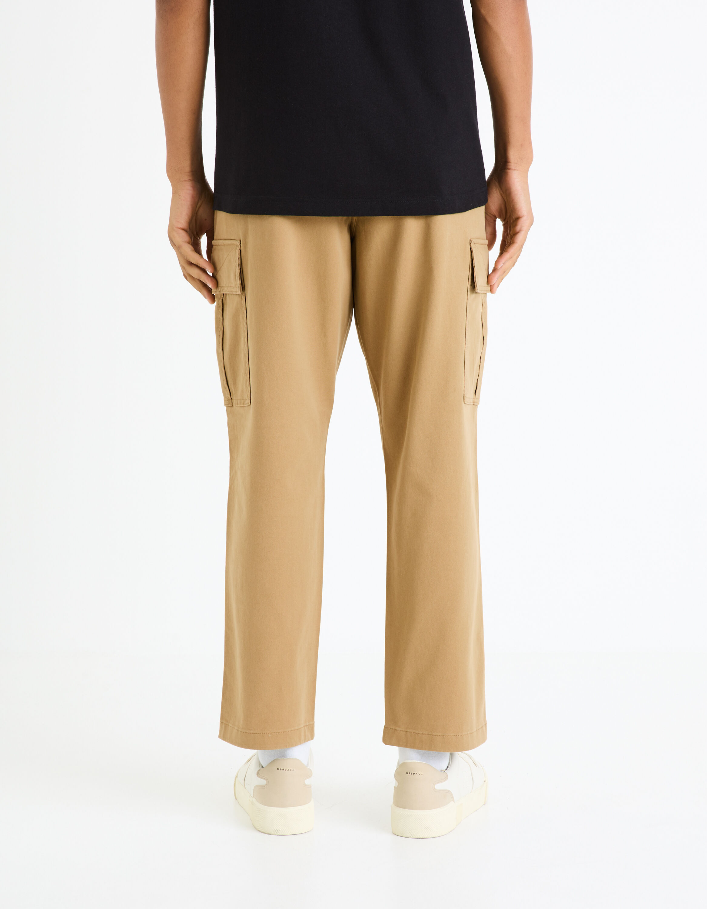 Pantalon cargo coton stretch jaune celio be normal