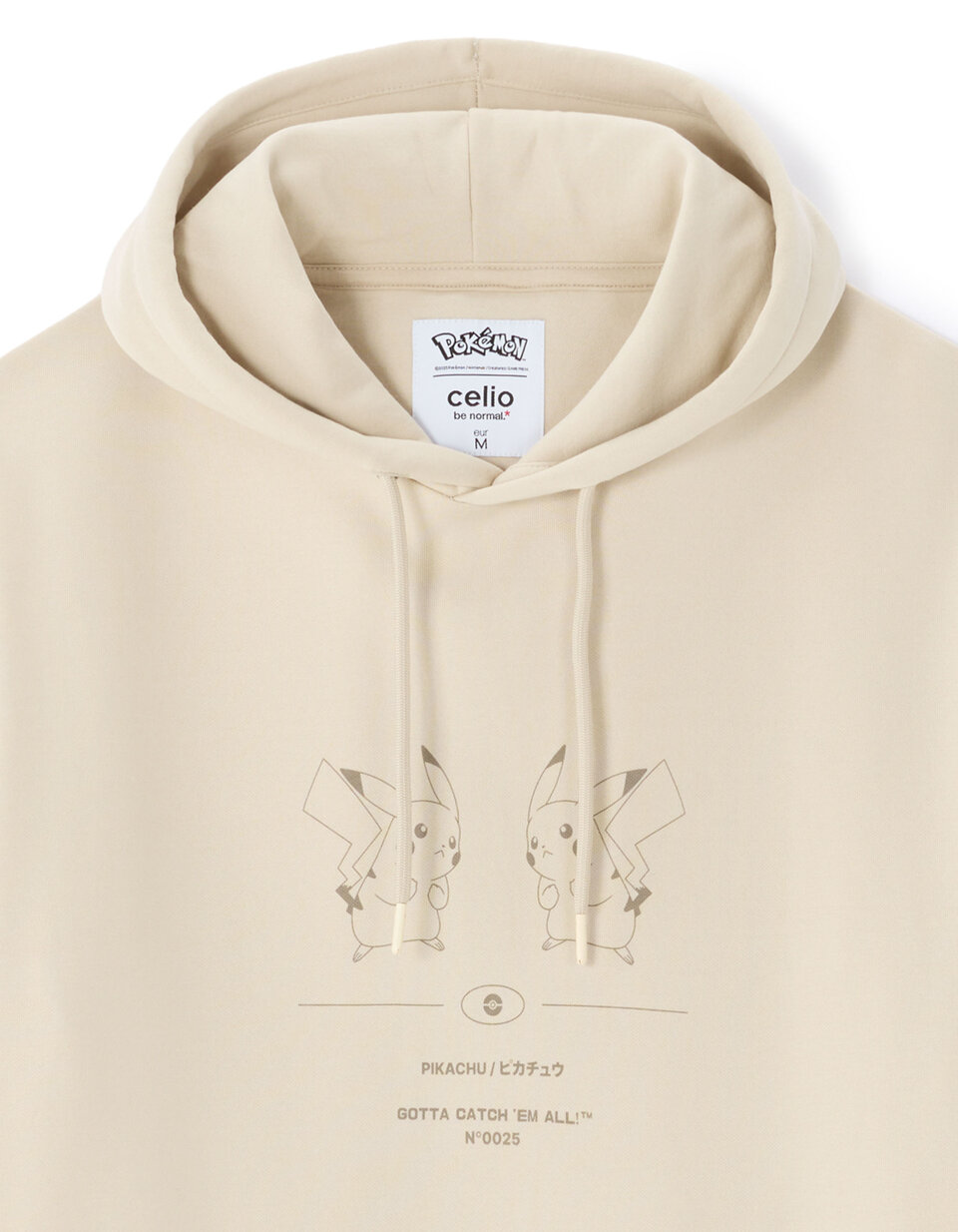 Sweat à Capuche Pokémon Pikachu Homme - Vert Taille M - Zip - Graphisme Kanto
