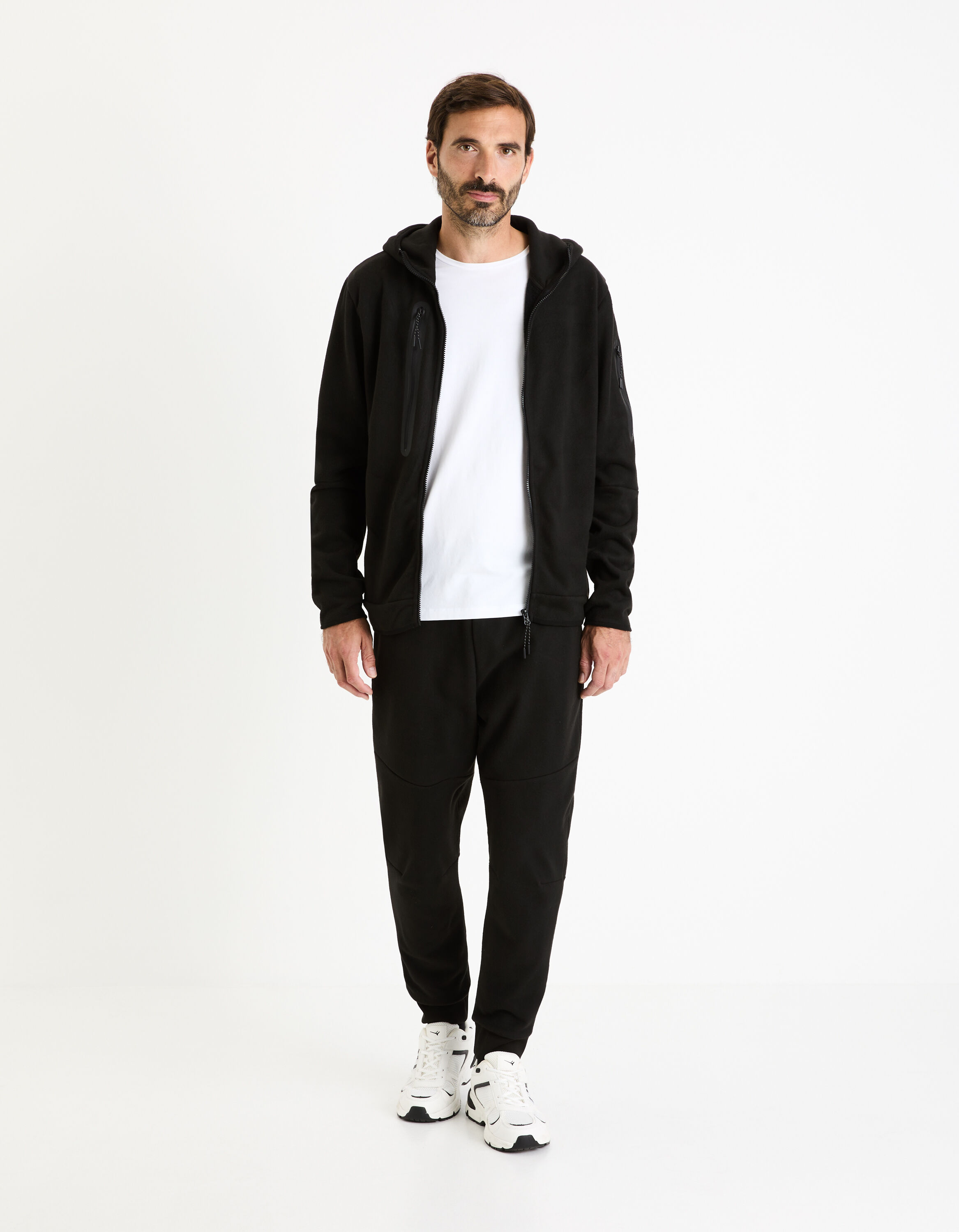 Noir HOMME Jogging Polaire 2687280