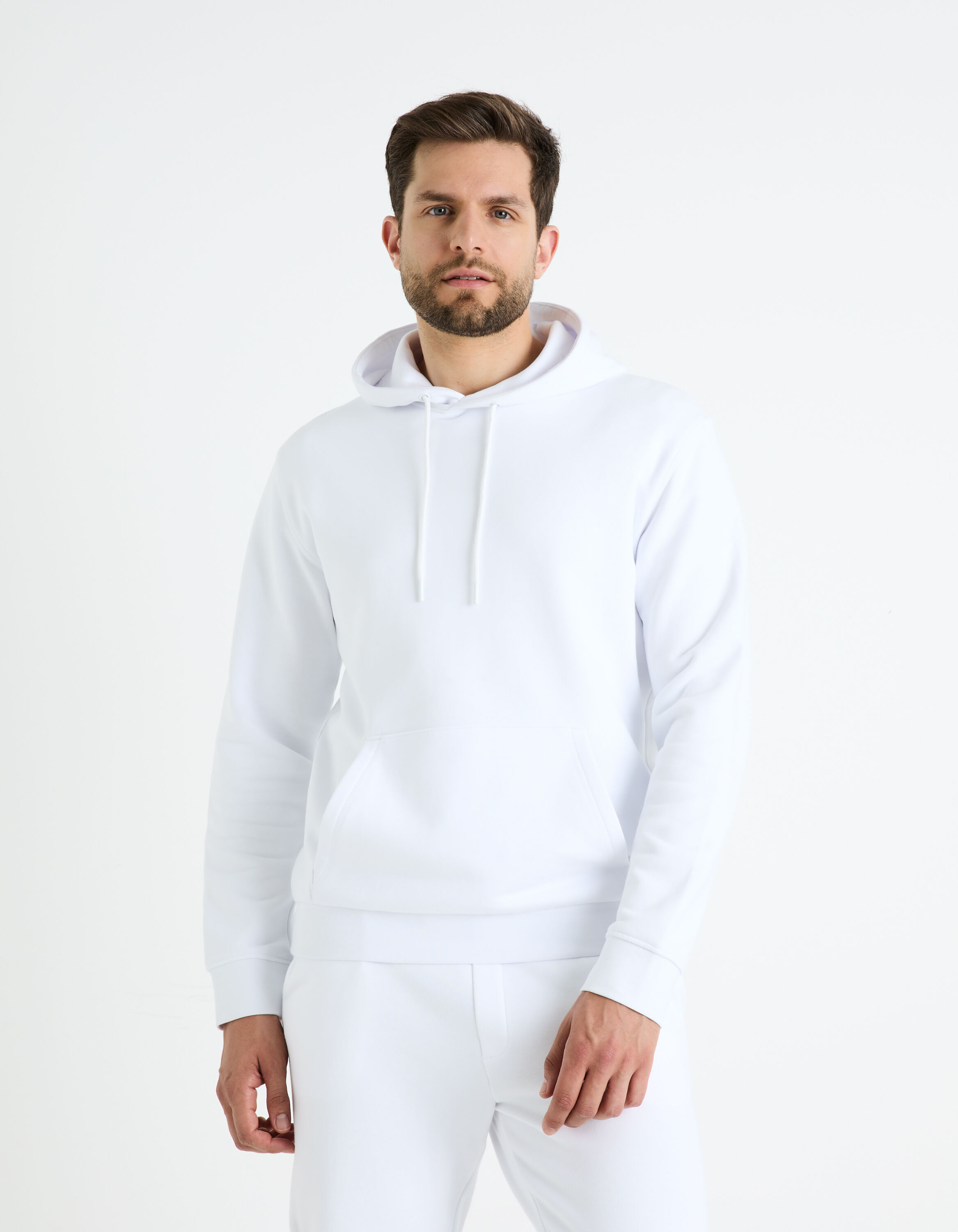 Homme Celio Initial D - Sweat blanc optique Blancoptique