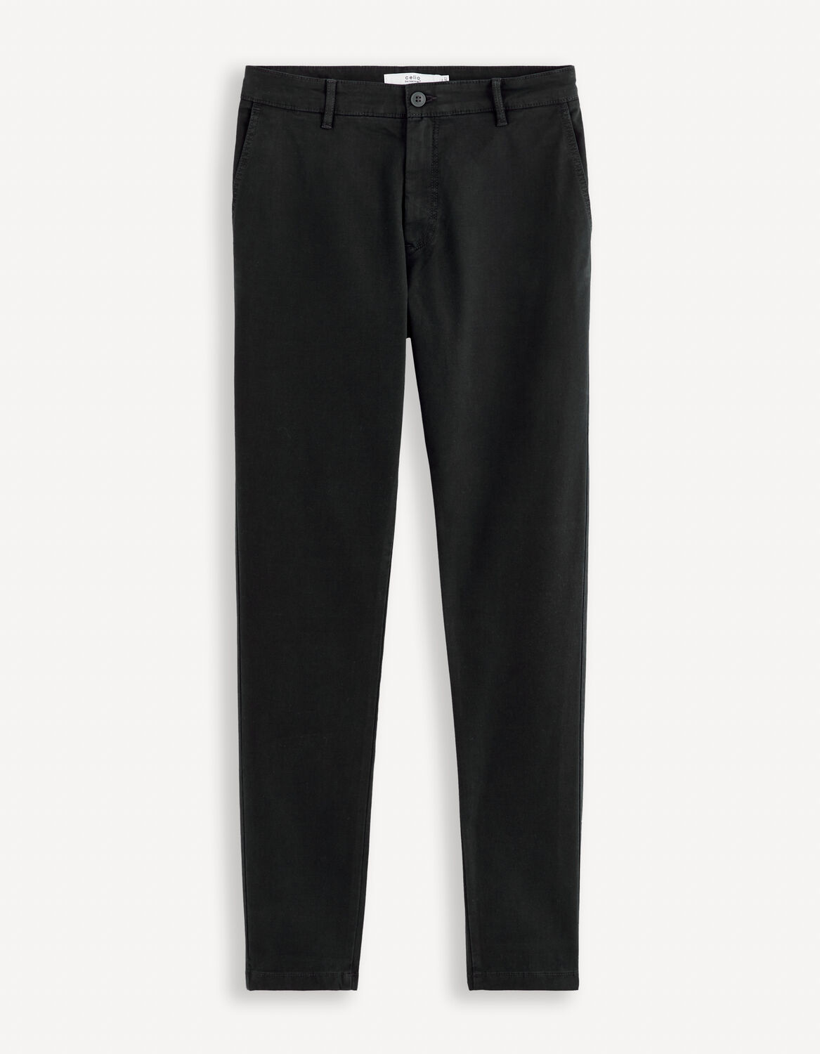 pantalon chino skinny stretch - noir