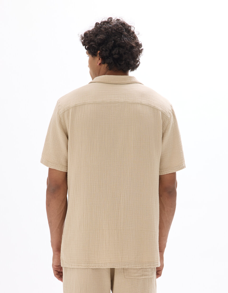 Chemisette Armée Suisse - Beige, Taille M (39/40), Manches Courtes, Vintage