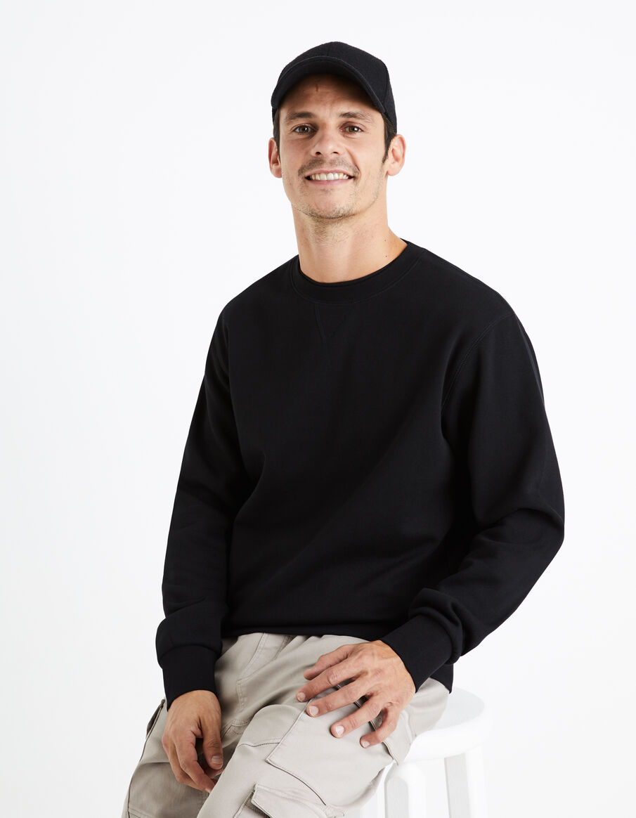 SWEAT SOFT COL ROND - Beige chiné | ZARA France