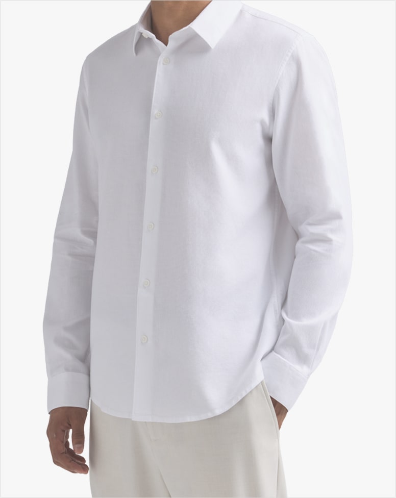 Chemise Homme Zara Blanche Slim Fit - Taille S, Super Slim, Coton, Occasion Très Bon état
