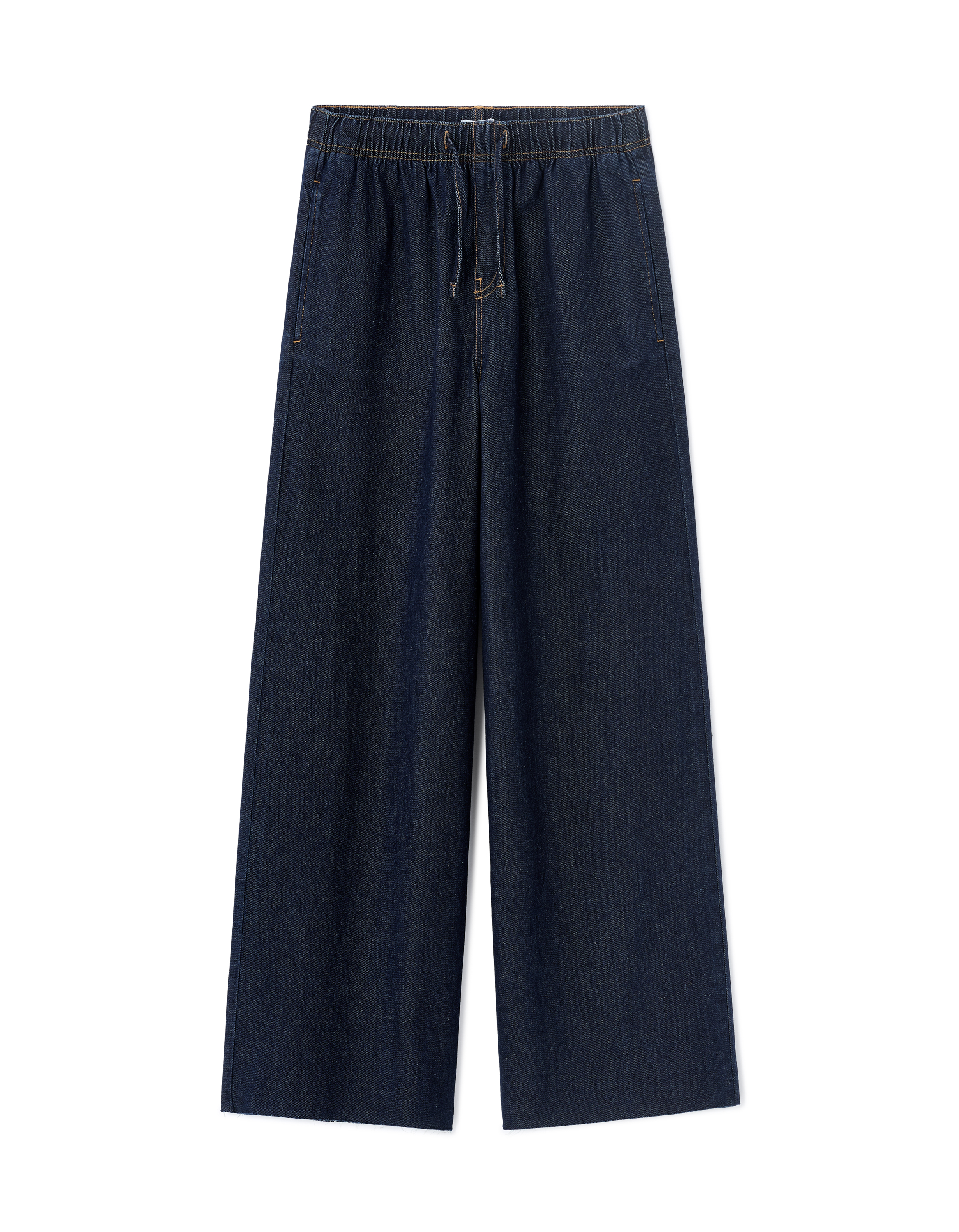 jean taille élastiquée - bleu