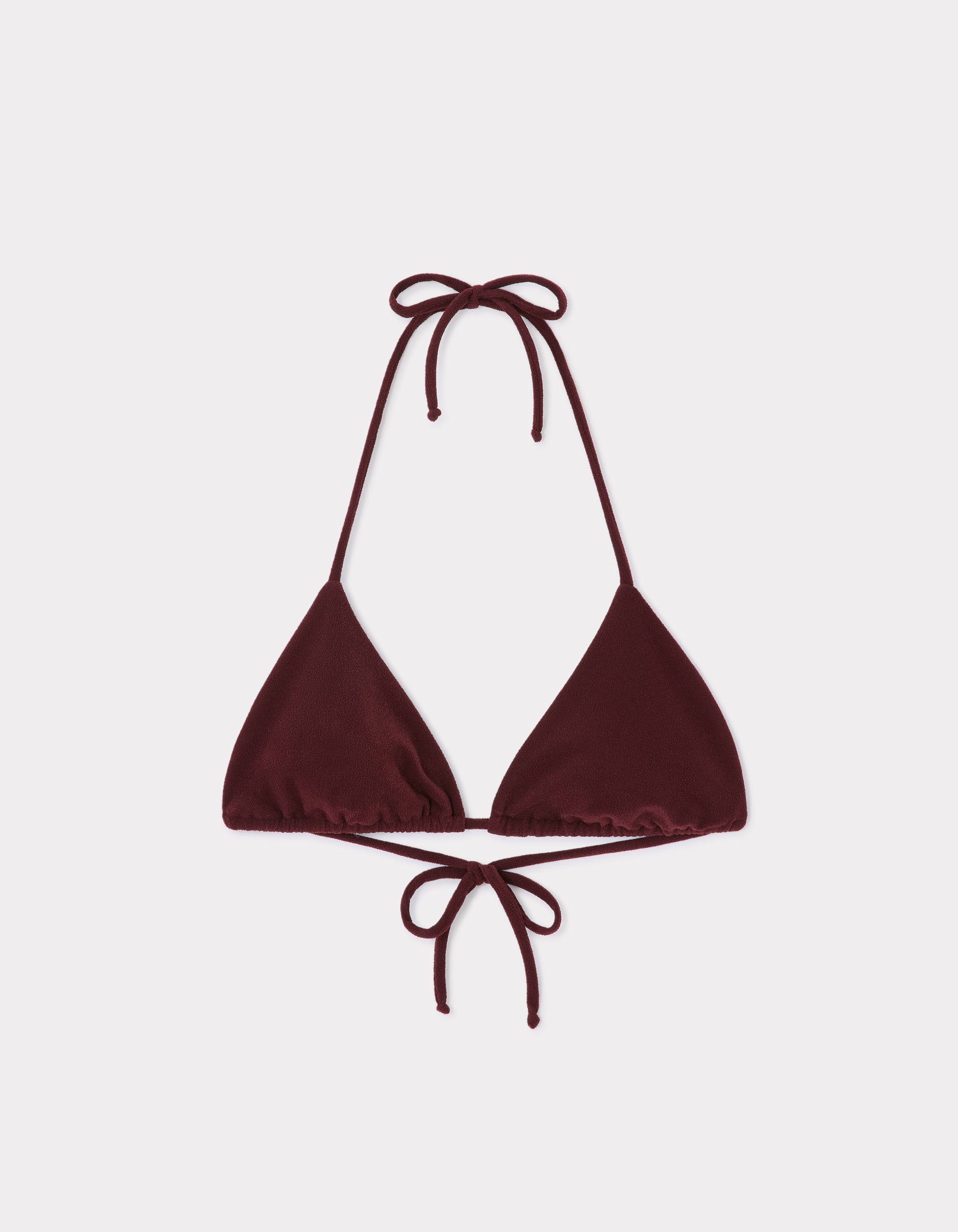 Haut de maillot de bain triangle - marron