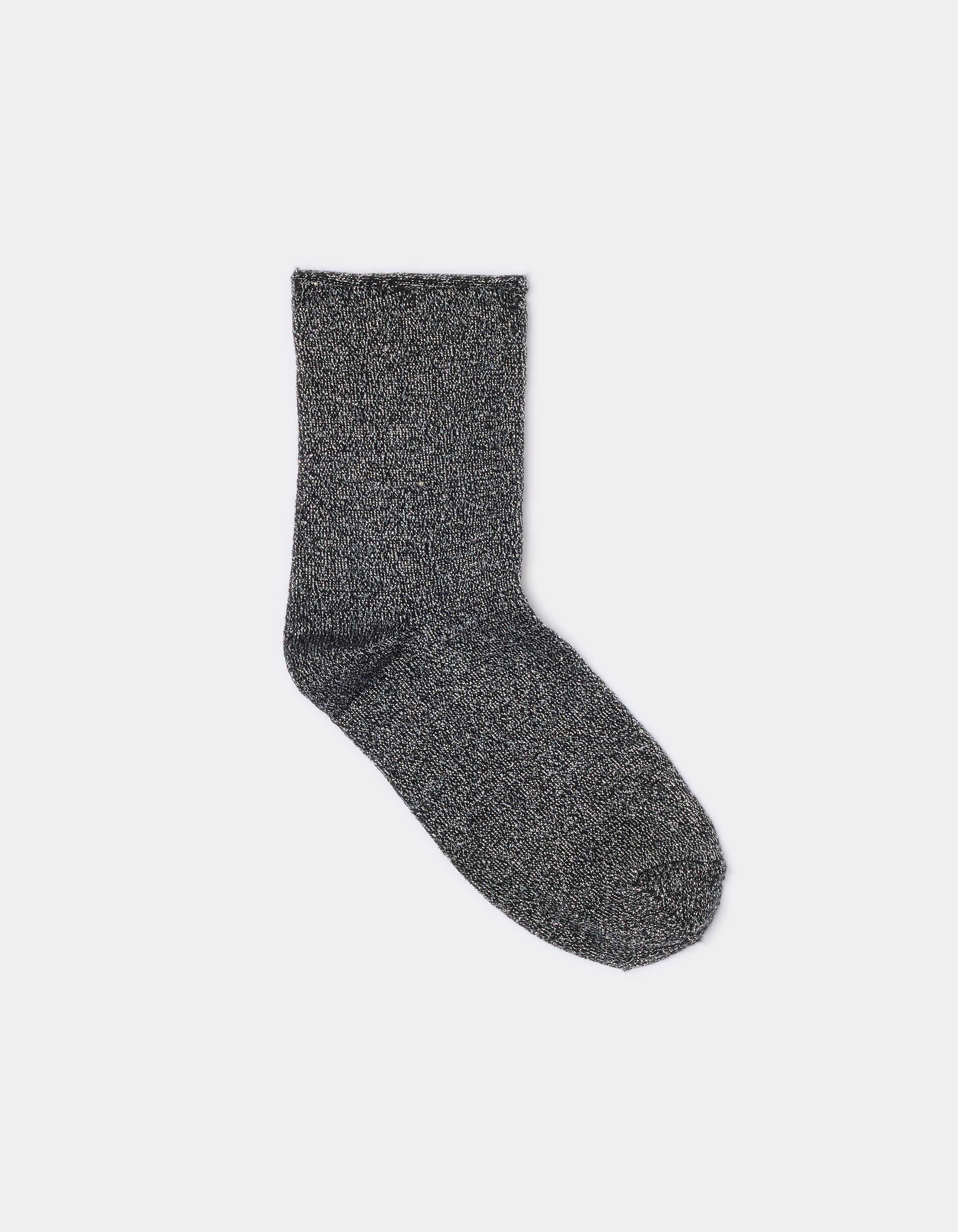 Chaussettes courtes pailletées - noir