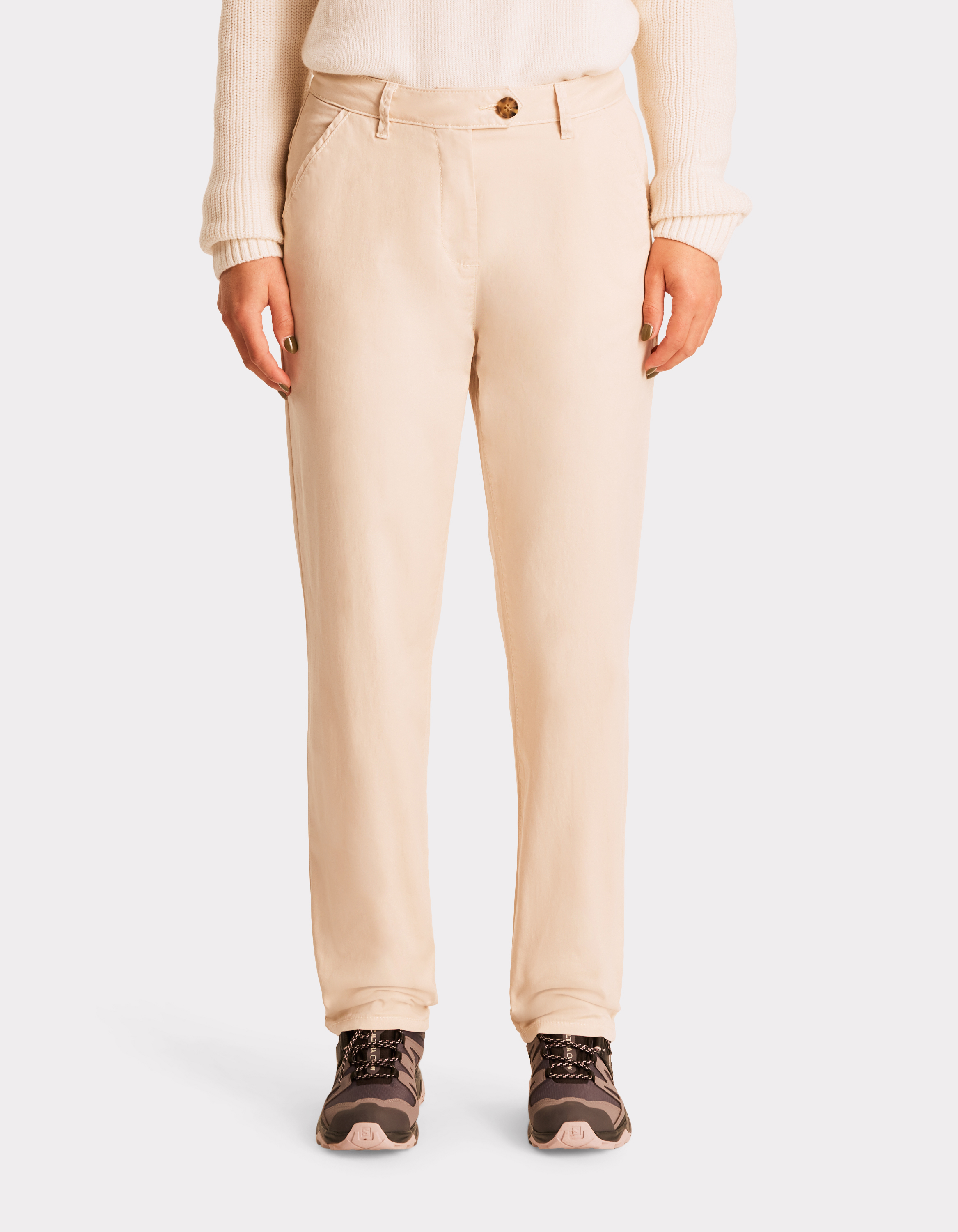 Pantalon chino - beige - celio - Modalova