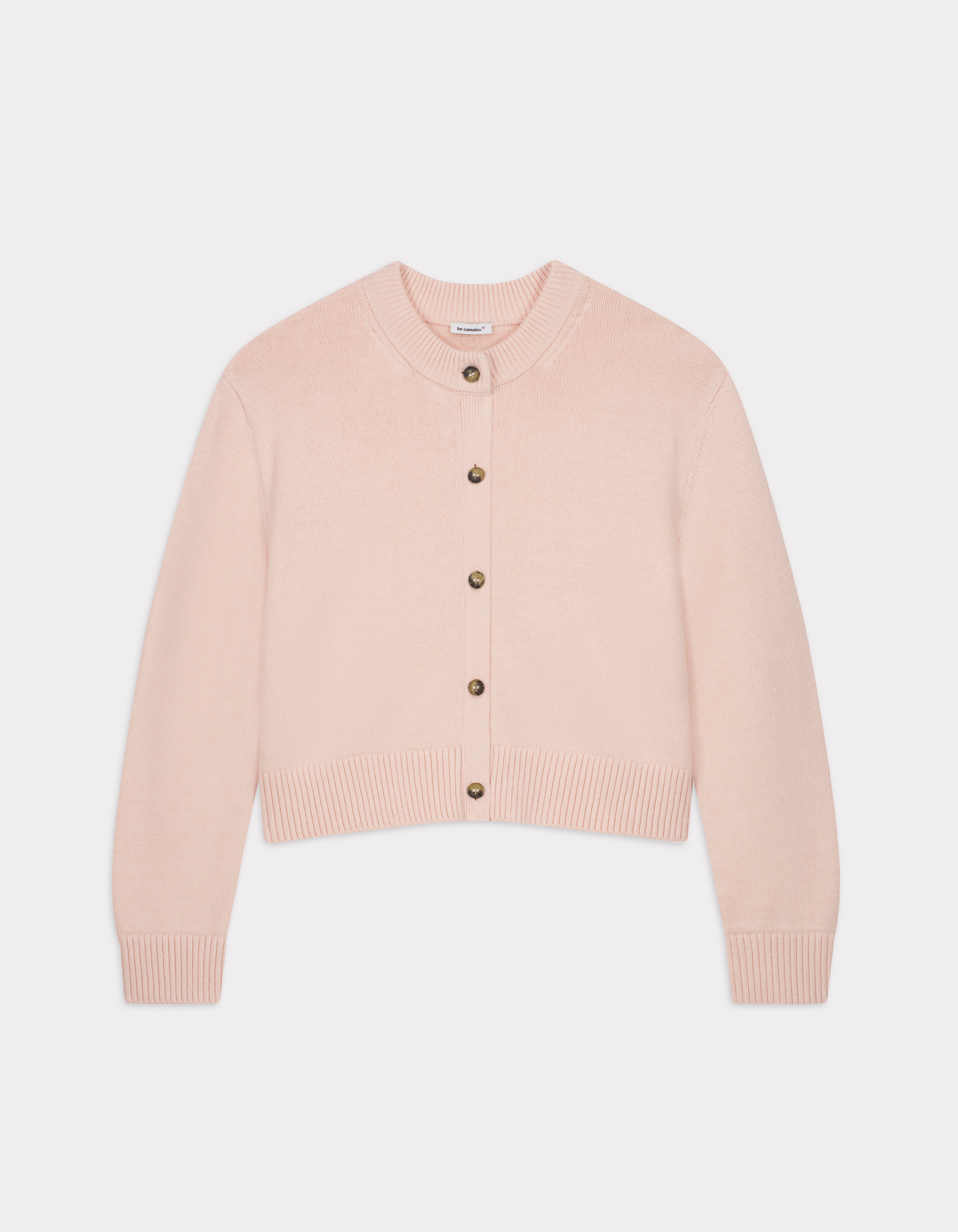 Gilet court en coton - nude