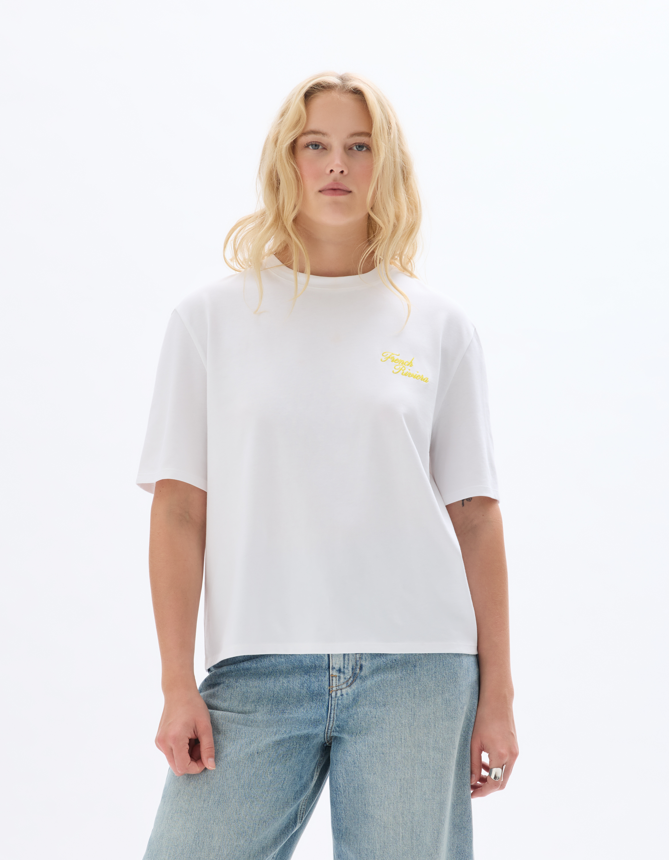 Saint-Tropez - T-shirt blanc imprimé - celio - Modalova