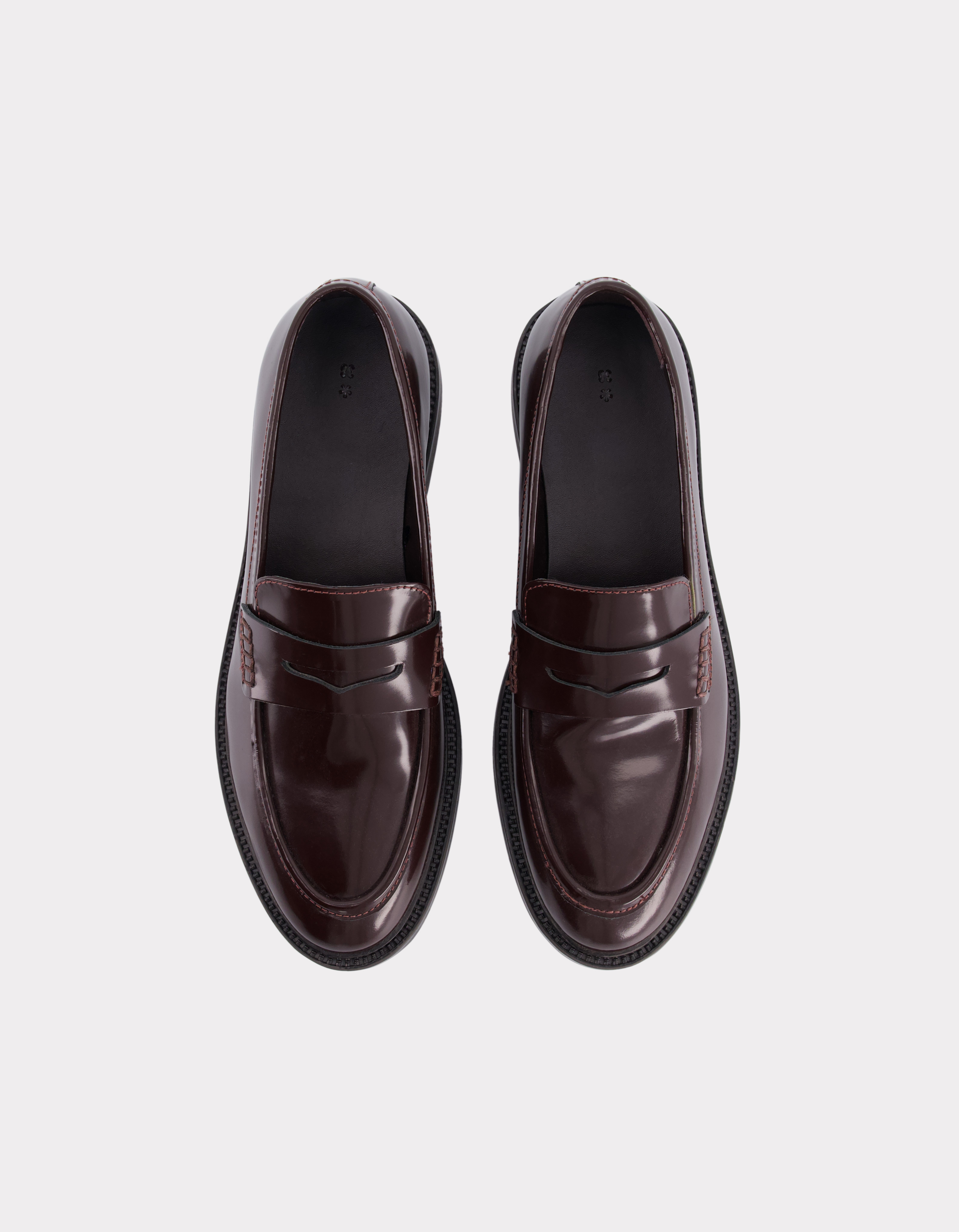 Mocassin à bouts ronds en cuir - marron - celio - Modalova