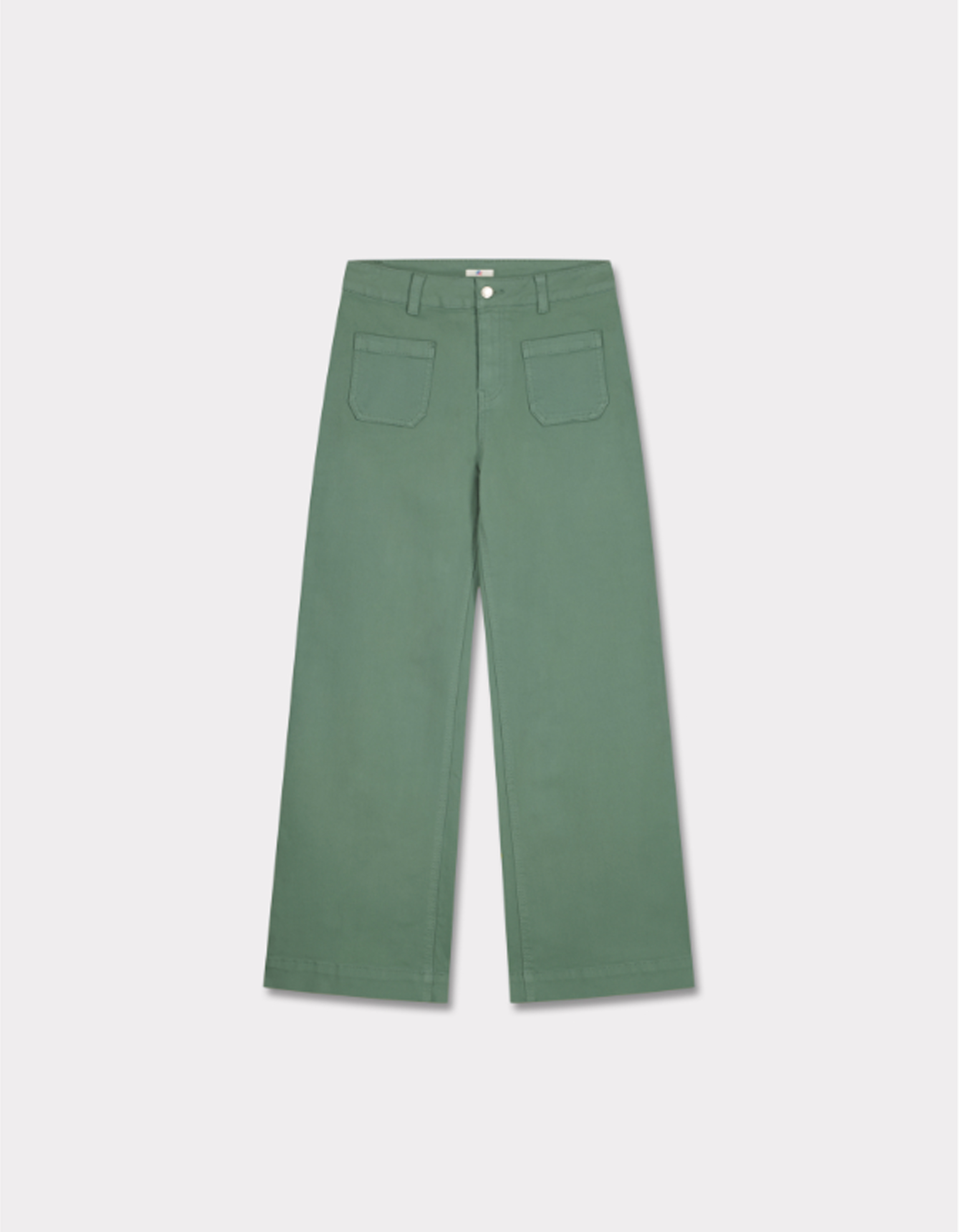 Pantalon large - vert