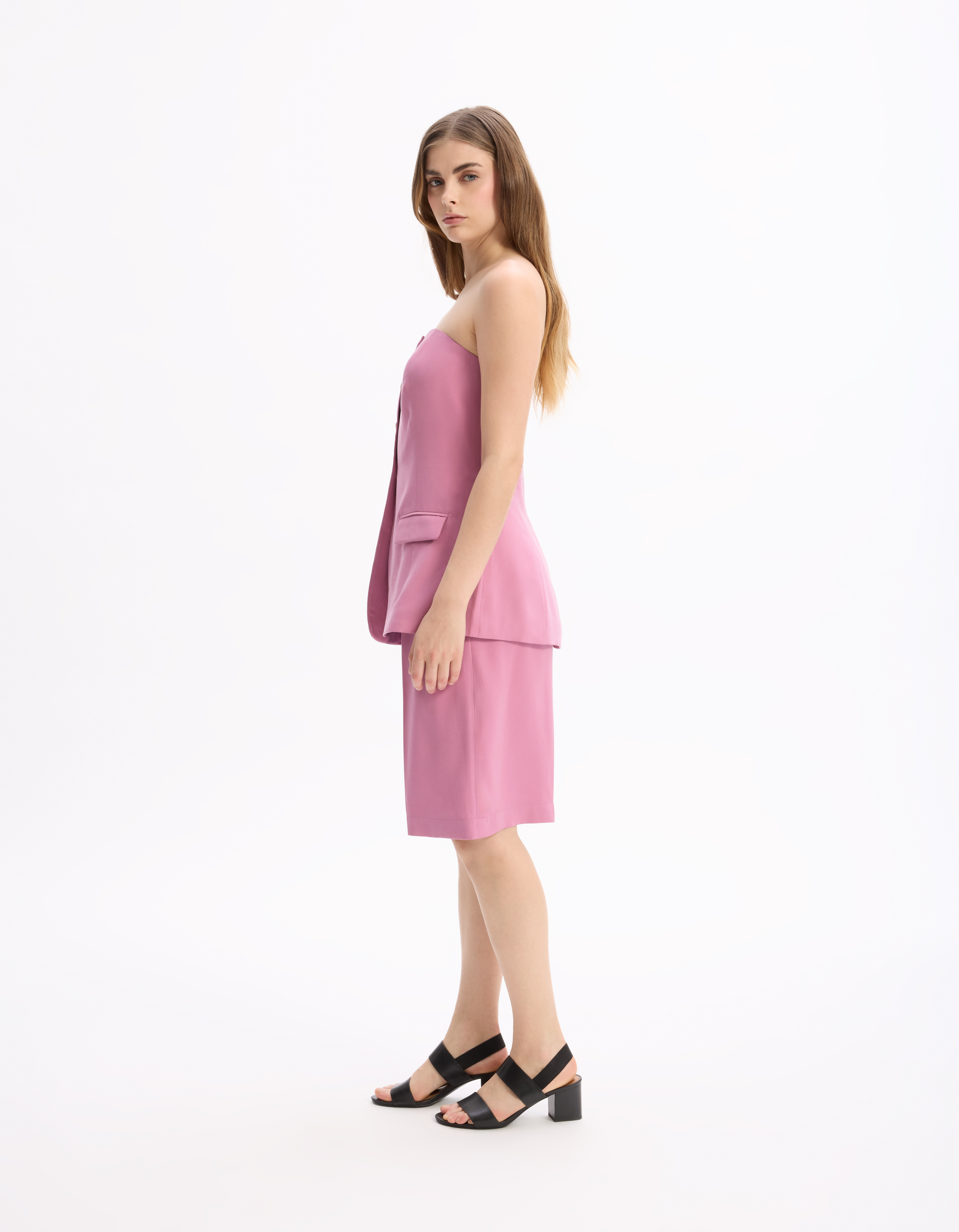 Short habillé droit - rose - celio - Modalova
