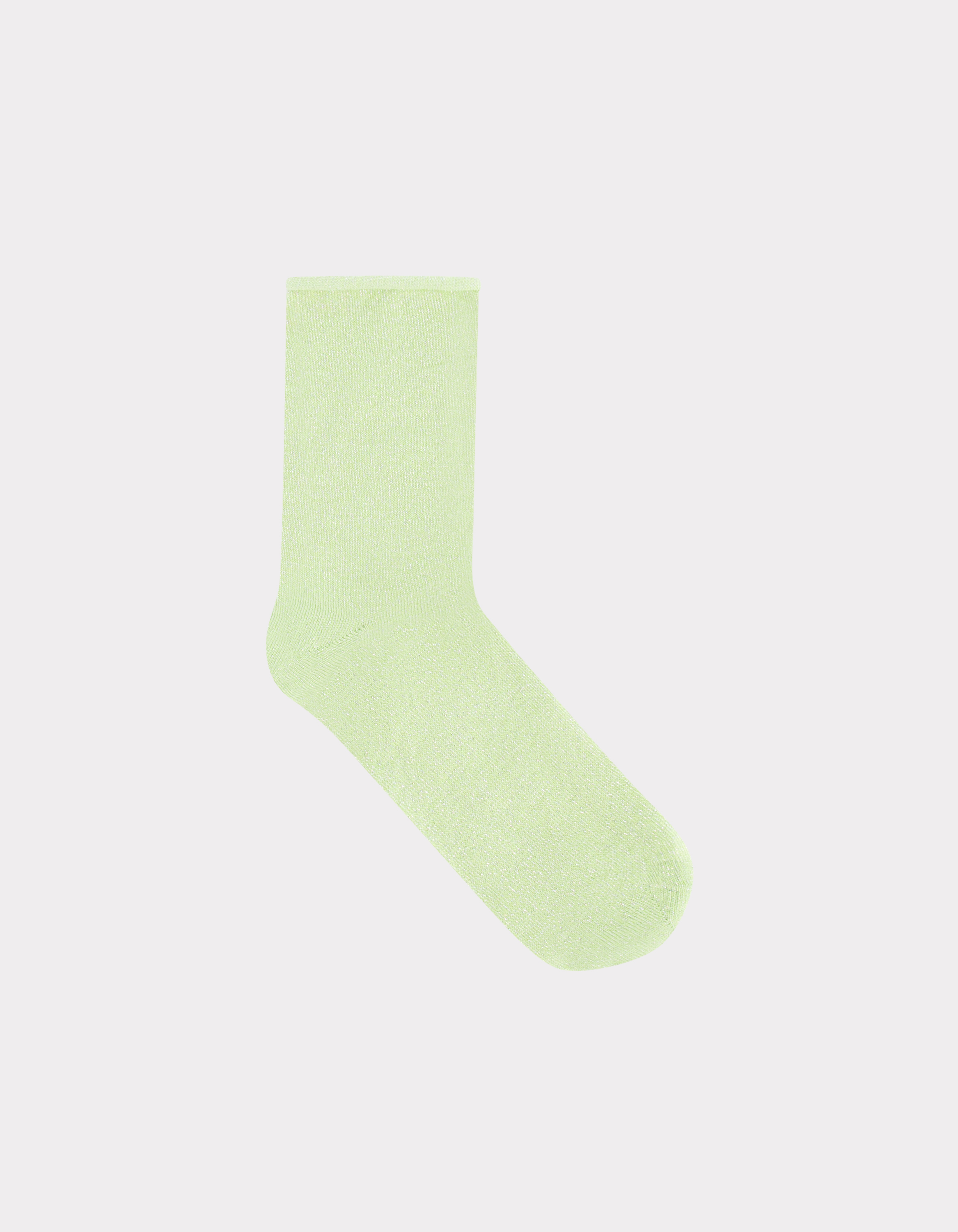 Chaussettes courtes en lurex - vert