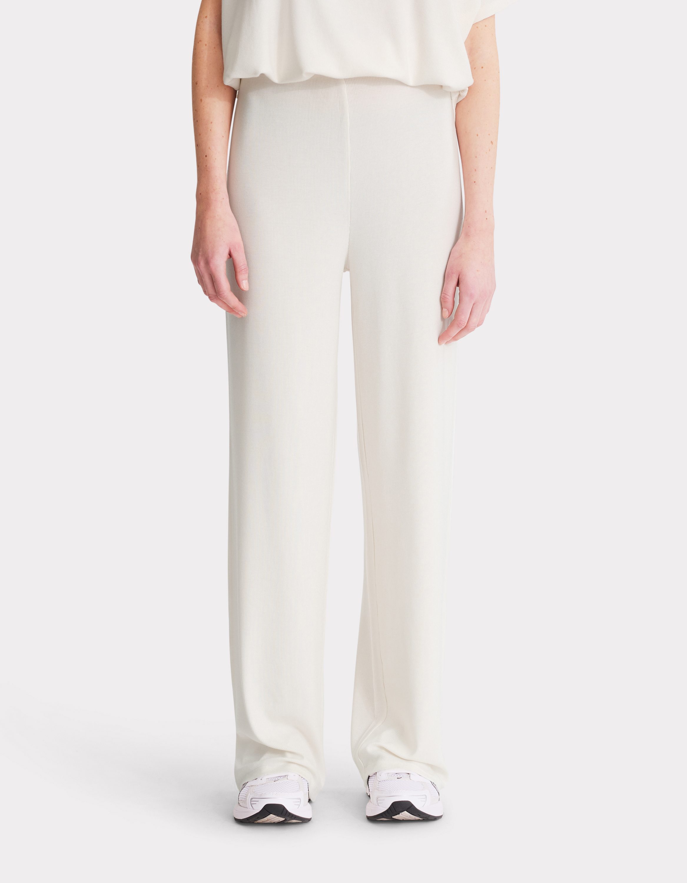 Pantalon fluide en modal - beige - celio - Modalova