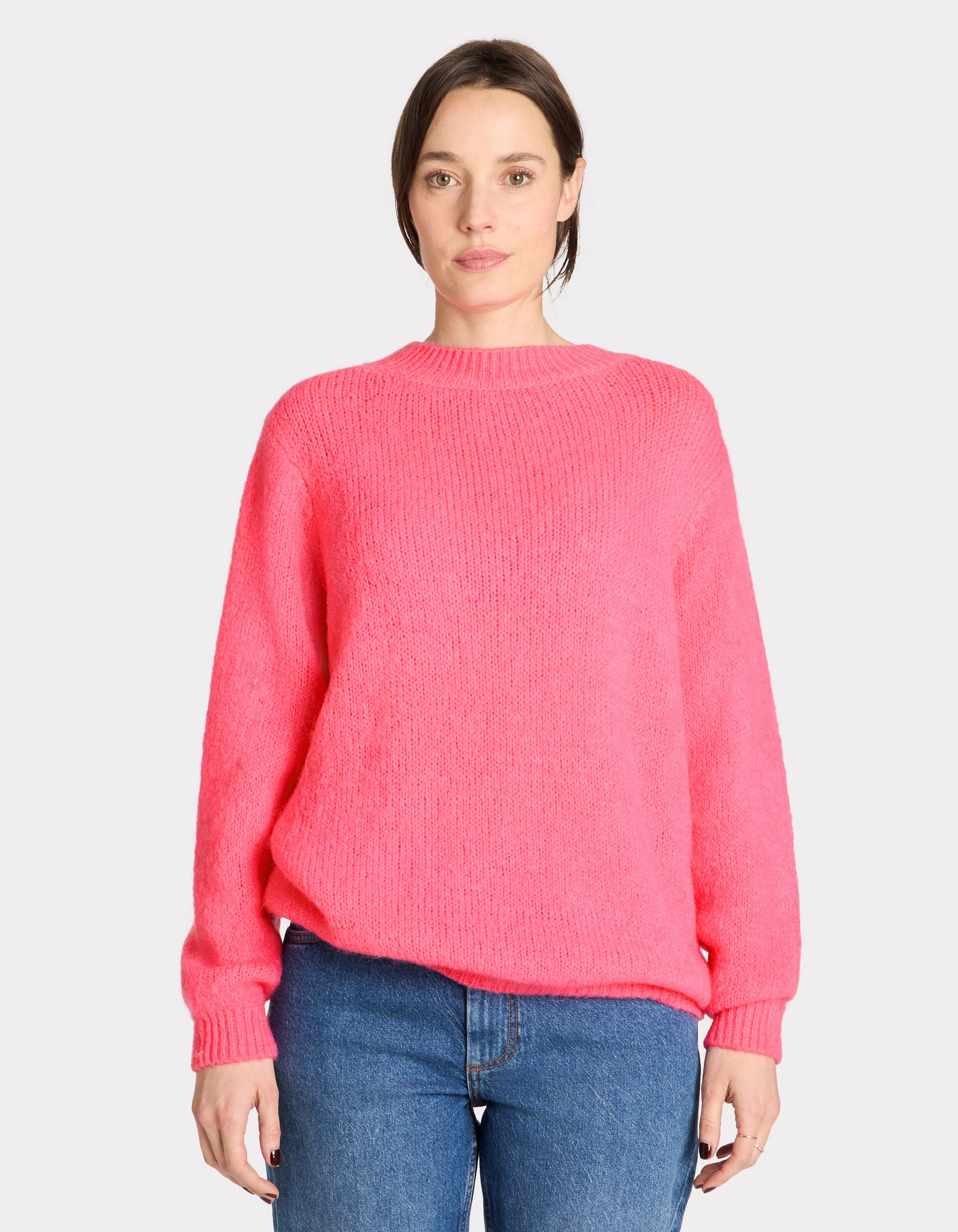 Pull manches longues - rose - celio - Modalova