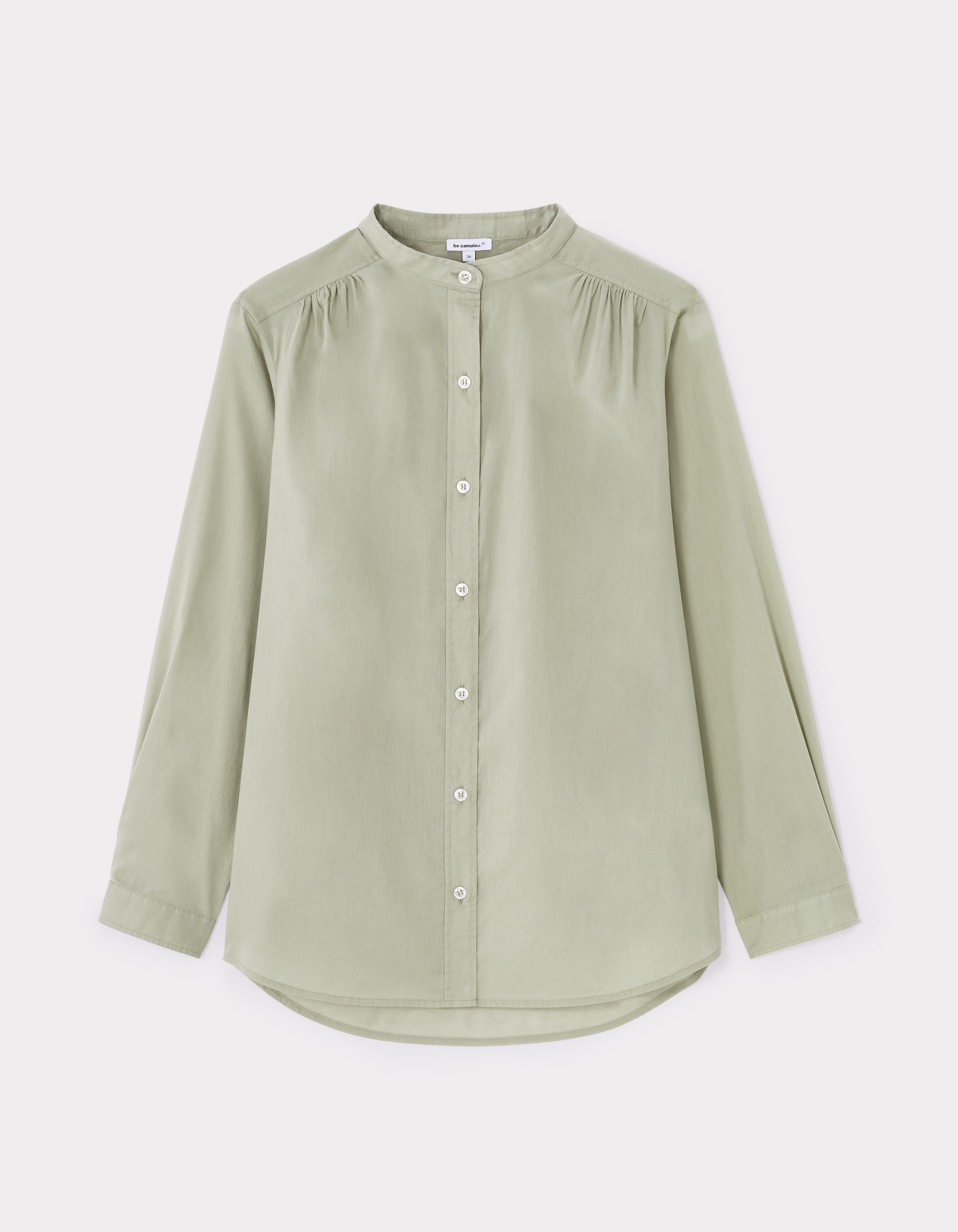 blouse voile de coton - vert