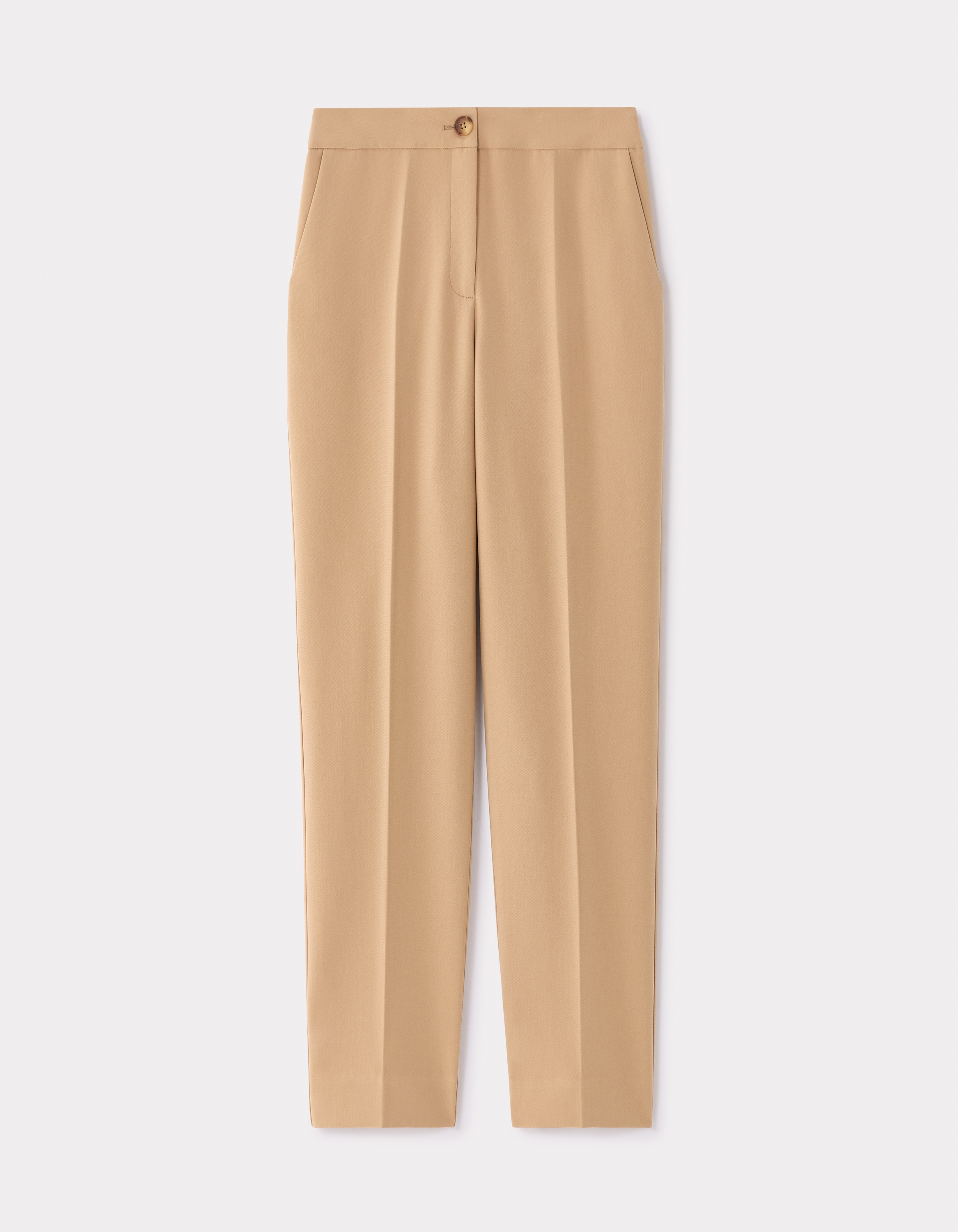 Pantalon ajustée taille normale - marron