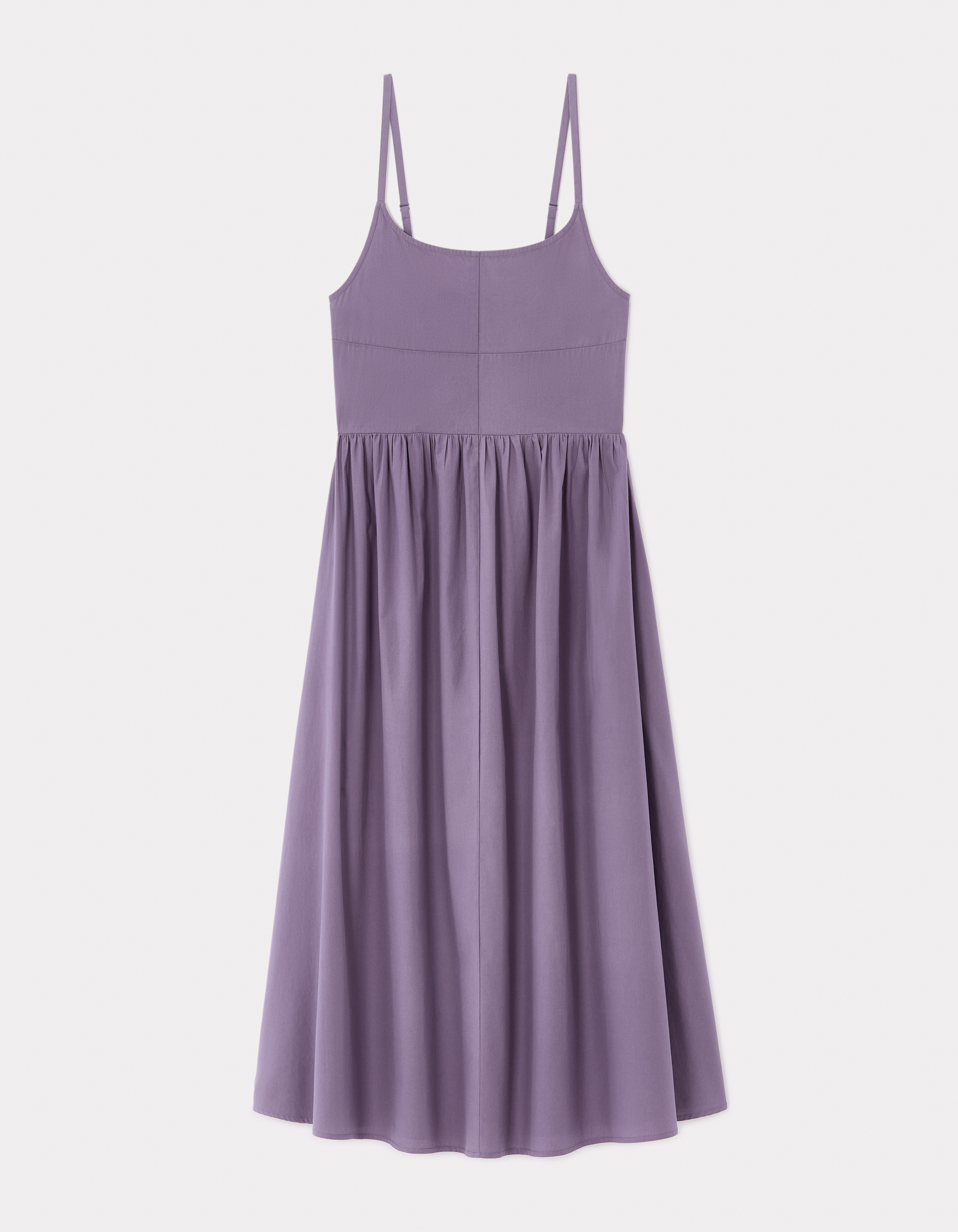 Robe fluide longue à bretelle - violet