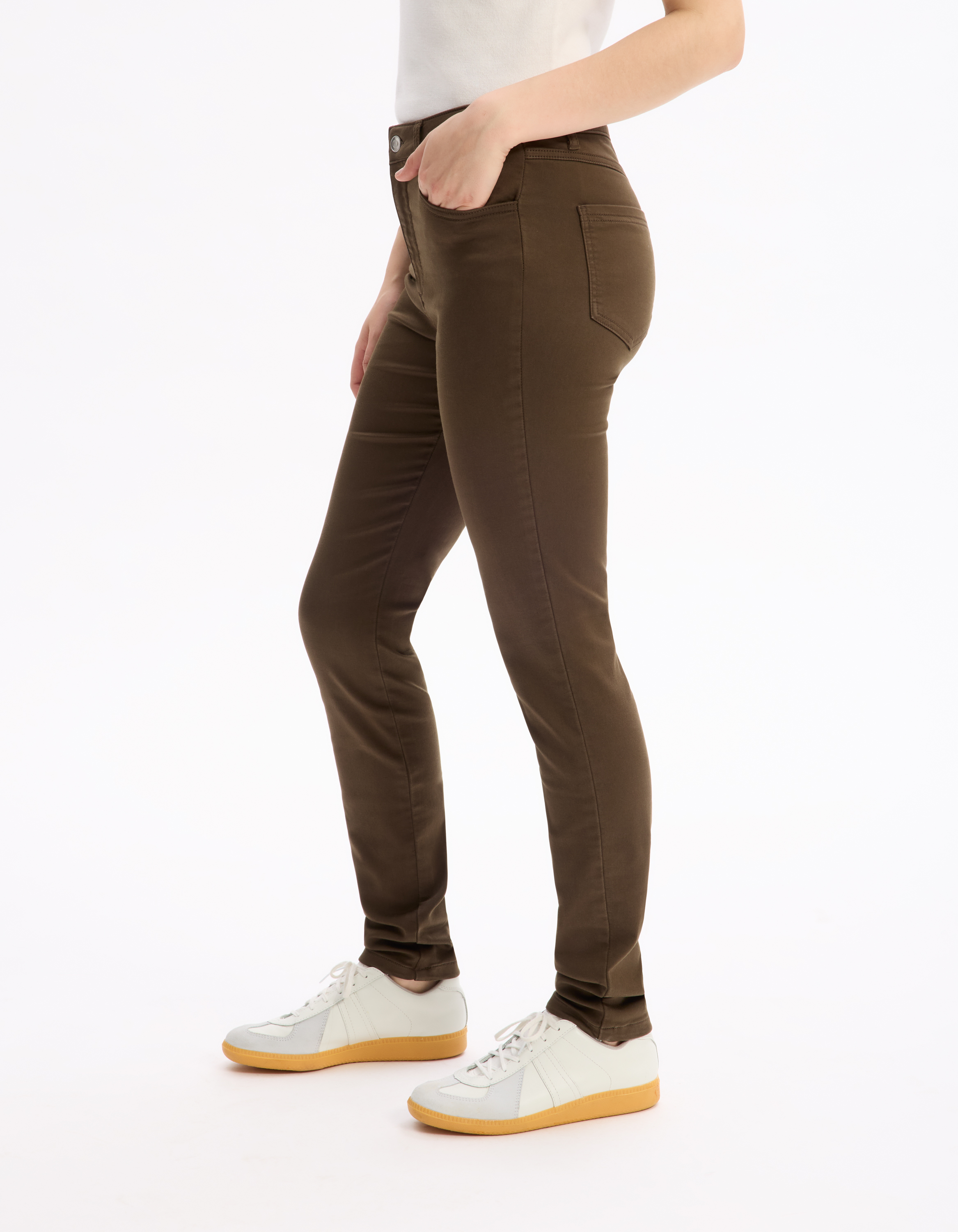 Pantalon slim ultrastretch - kaki - celio - Modalova