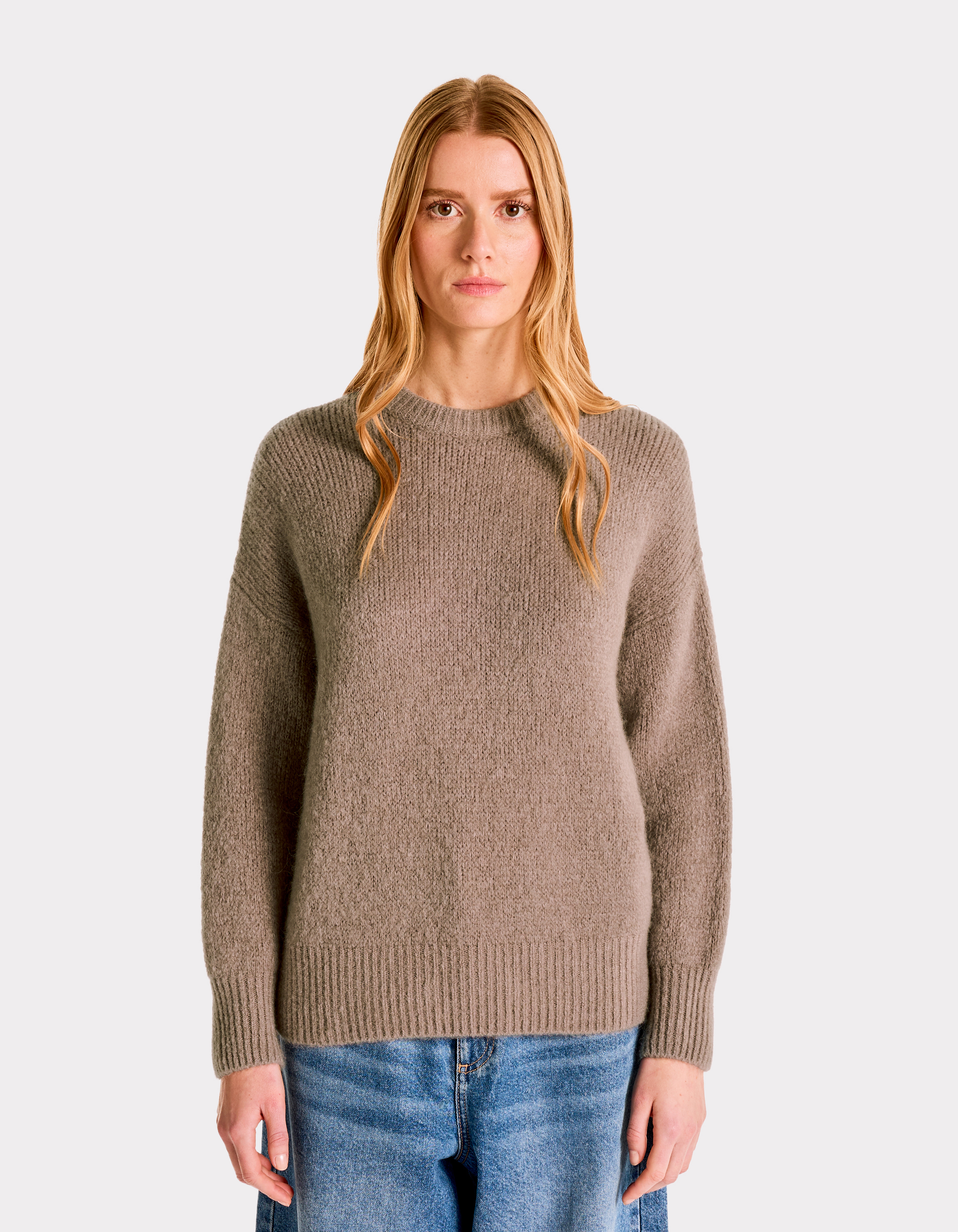 Pull à col rond en maille soufflée - celio - Modalova