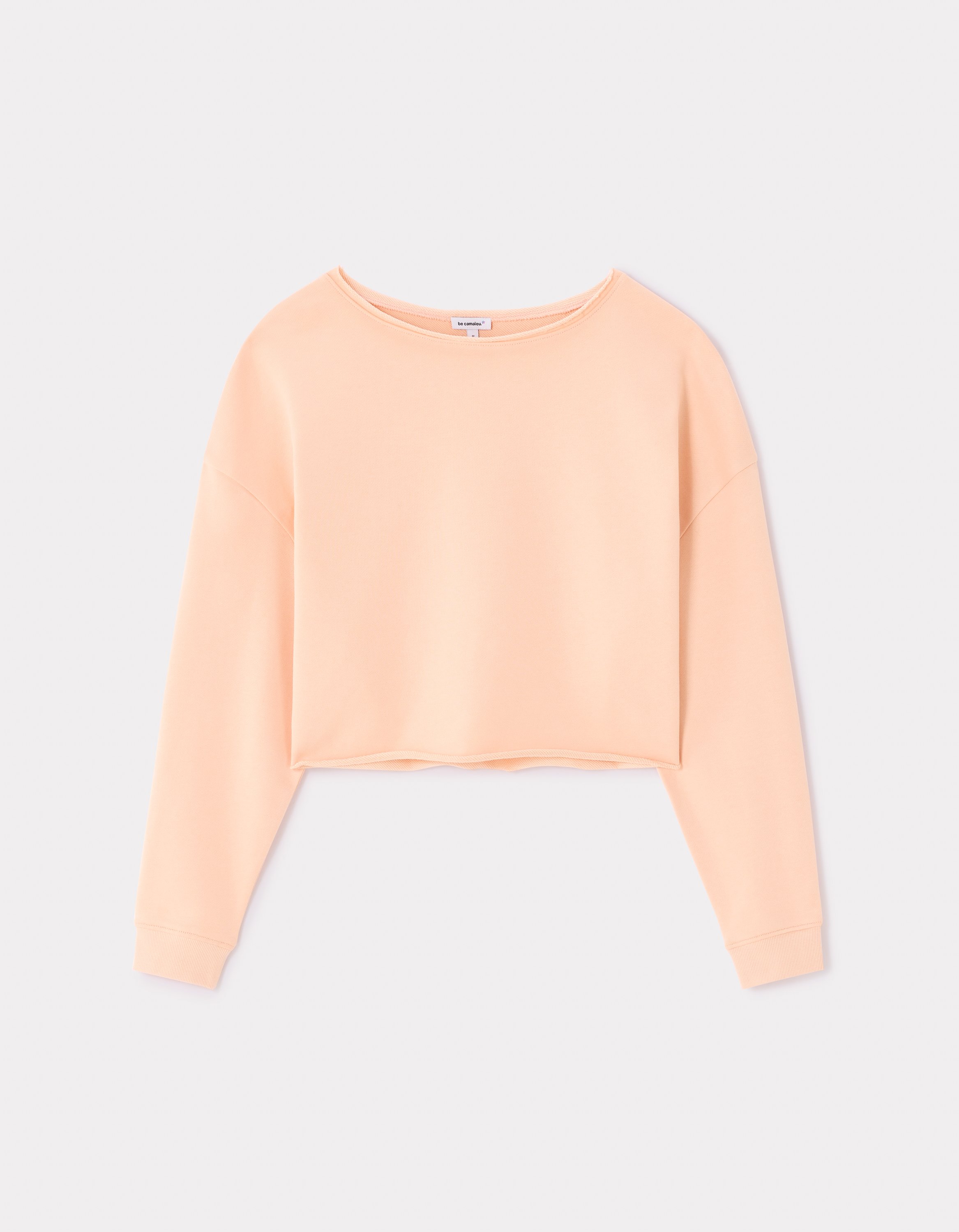 Sweat crop en terry - rose