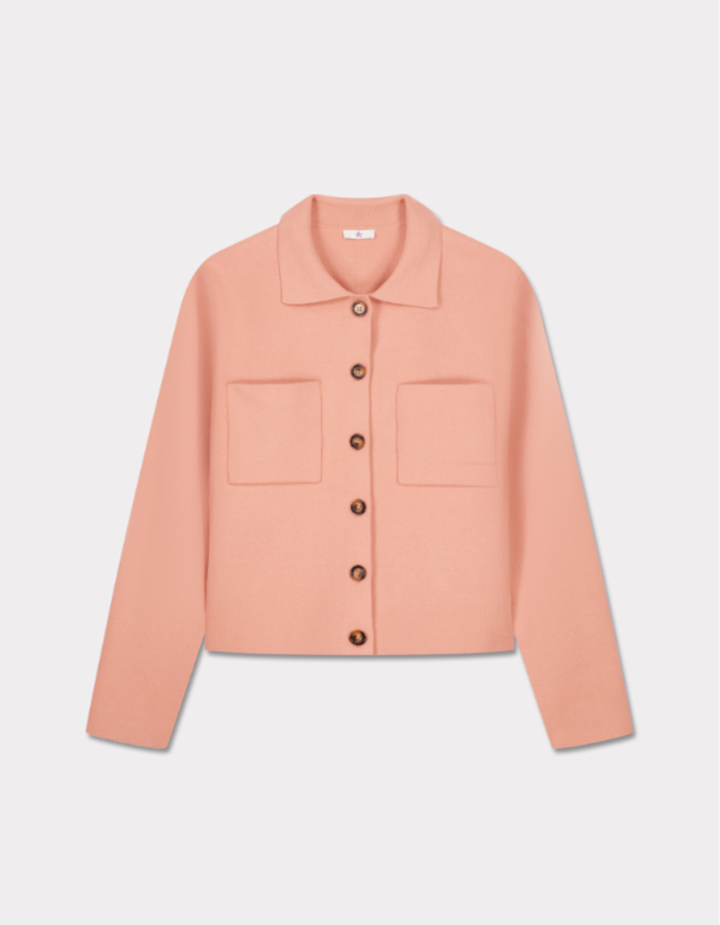 Gilet en maille compacte - rose