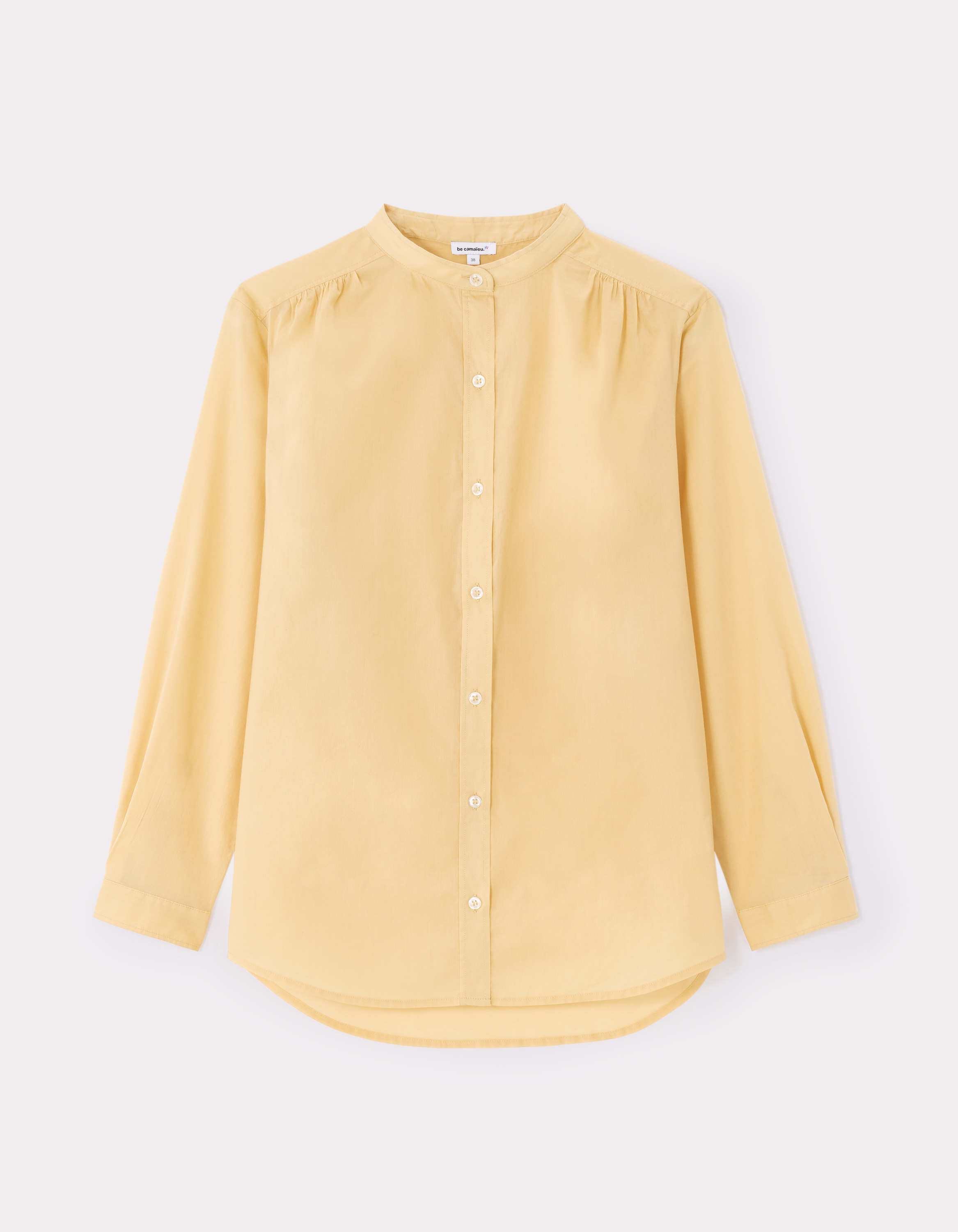 blouse voile de coton - jaune