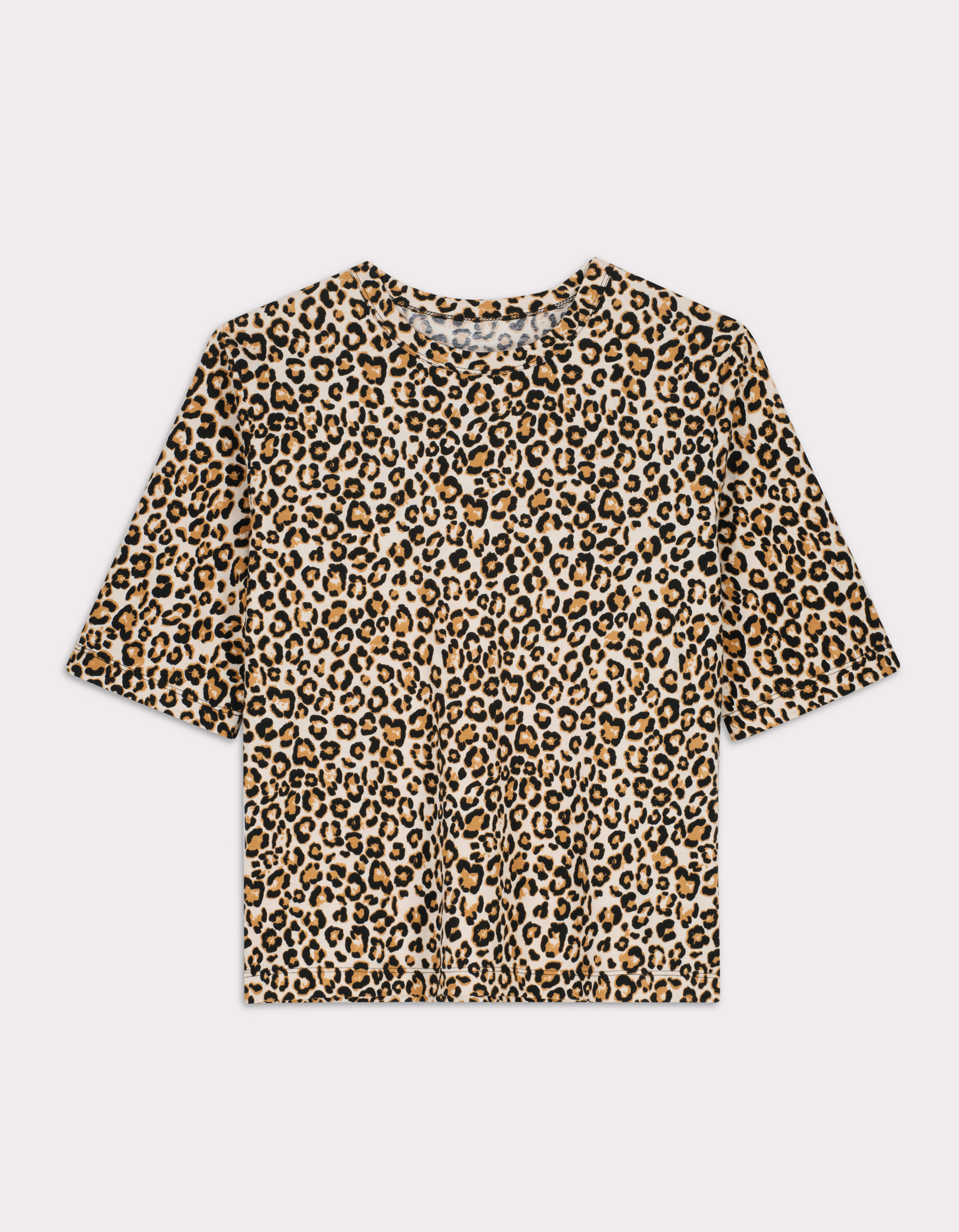 T-shirt léopard - beige