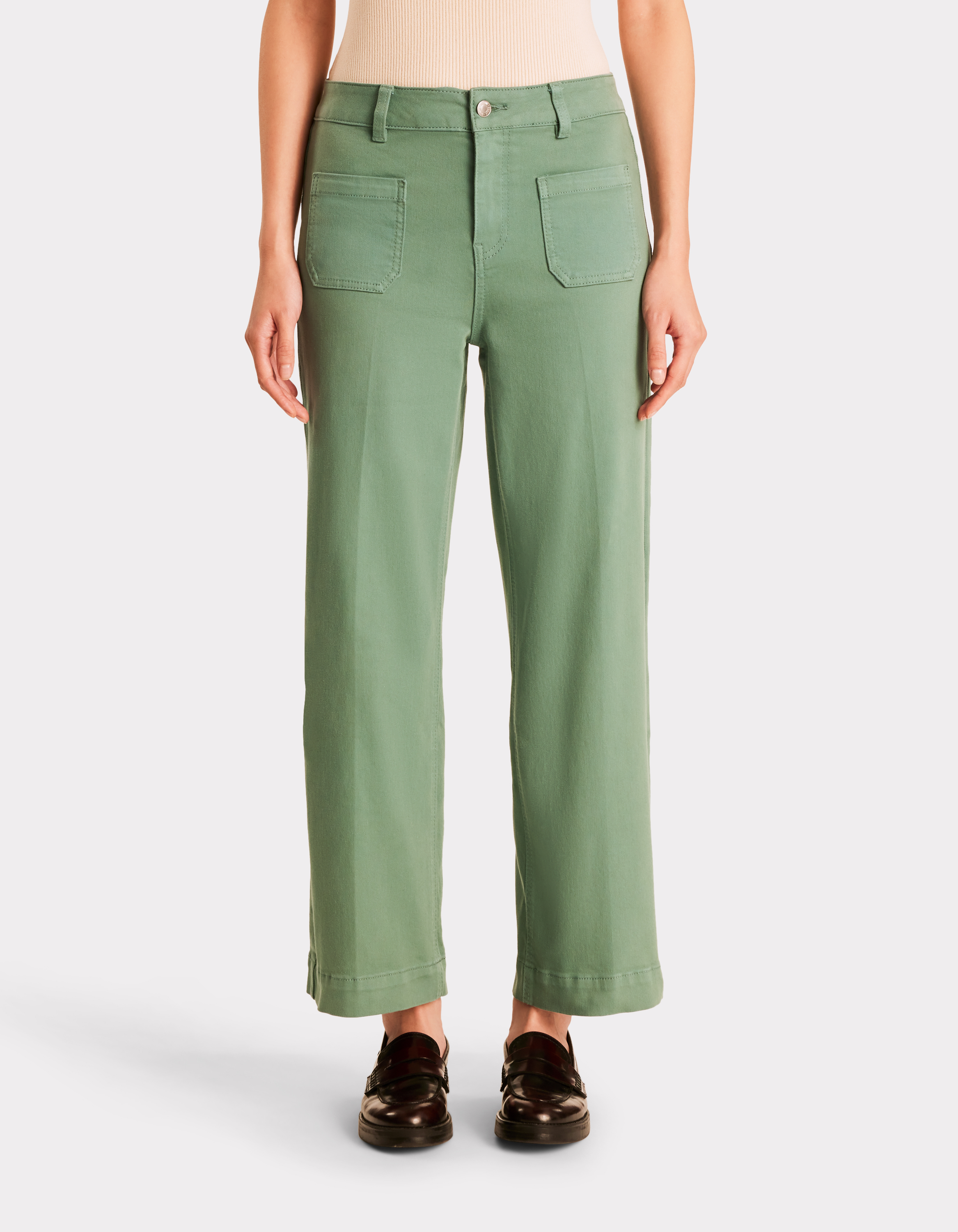 Pantalon large - vert - celio - Modalova