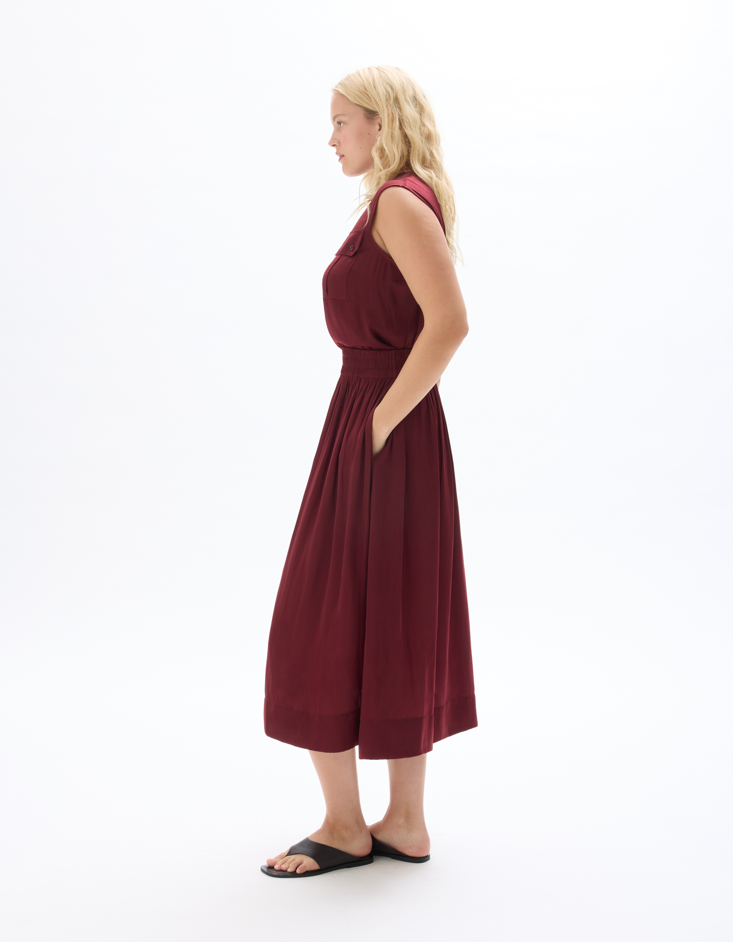 Jupon en satin - violet - celio - Modalova