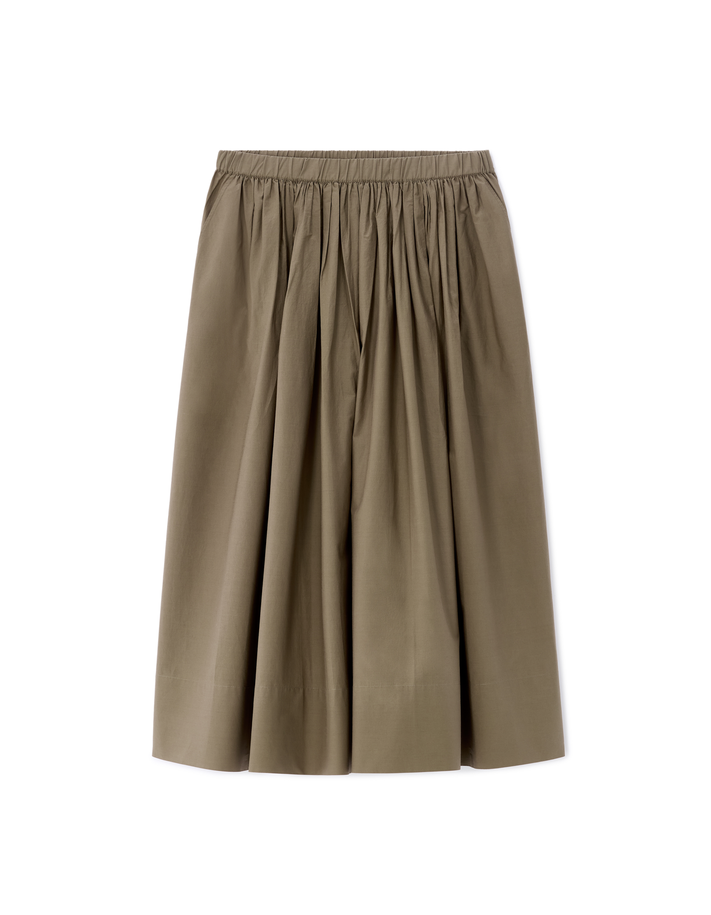 Jupon en popeline - kaki