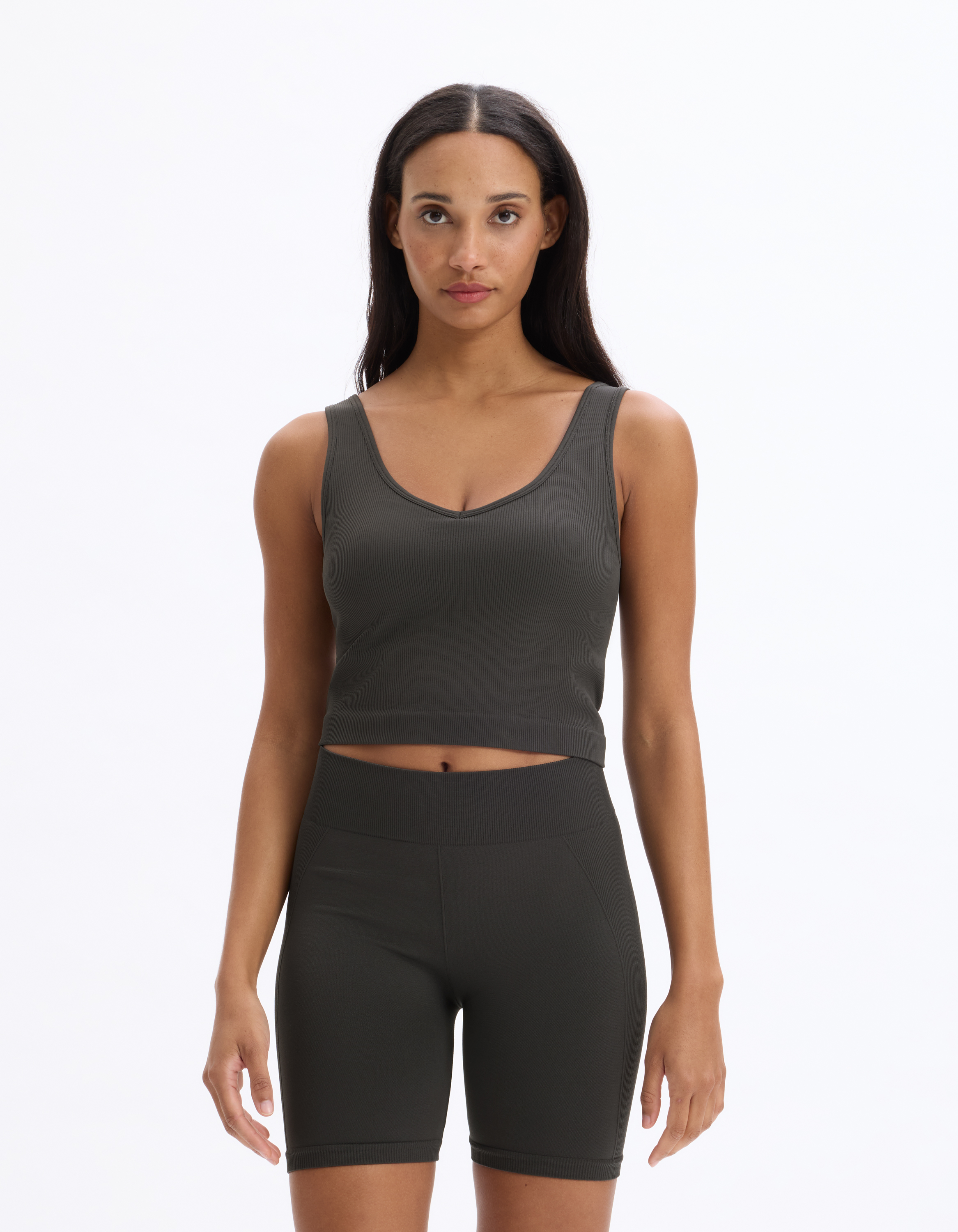 Top sans coutures - gris anthracite - celio - Modalova