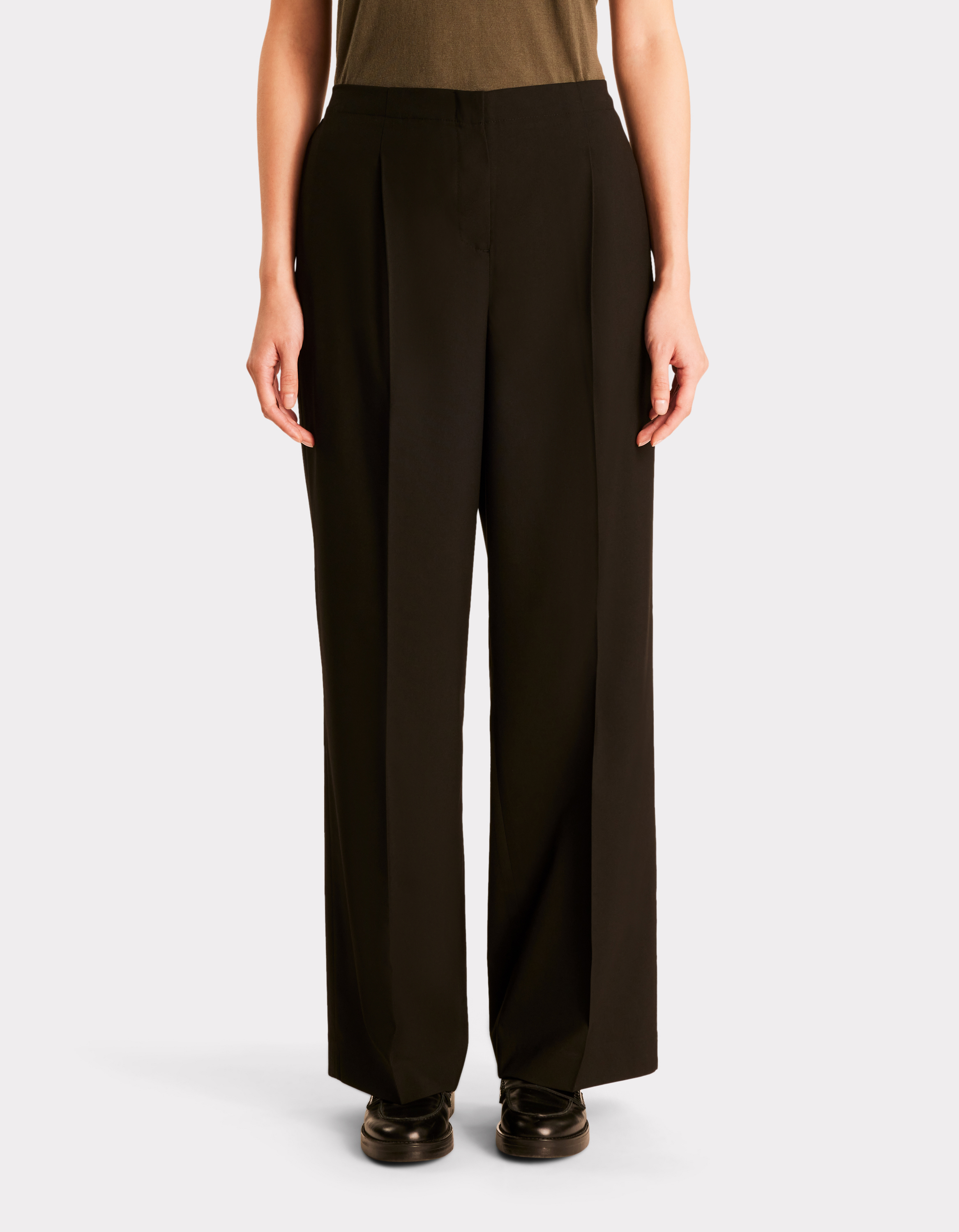 Pantalon large - noir - celio - Modalova