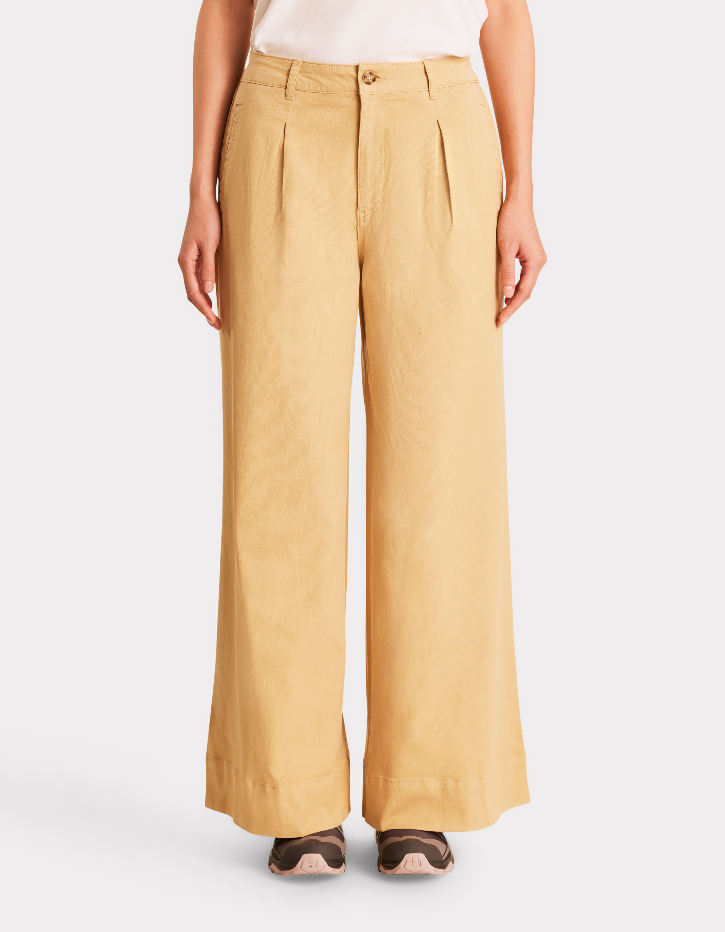 Pantalon long à pinces - jaune - celio - Modalova
