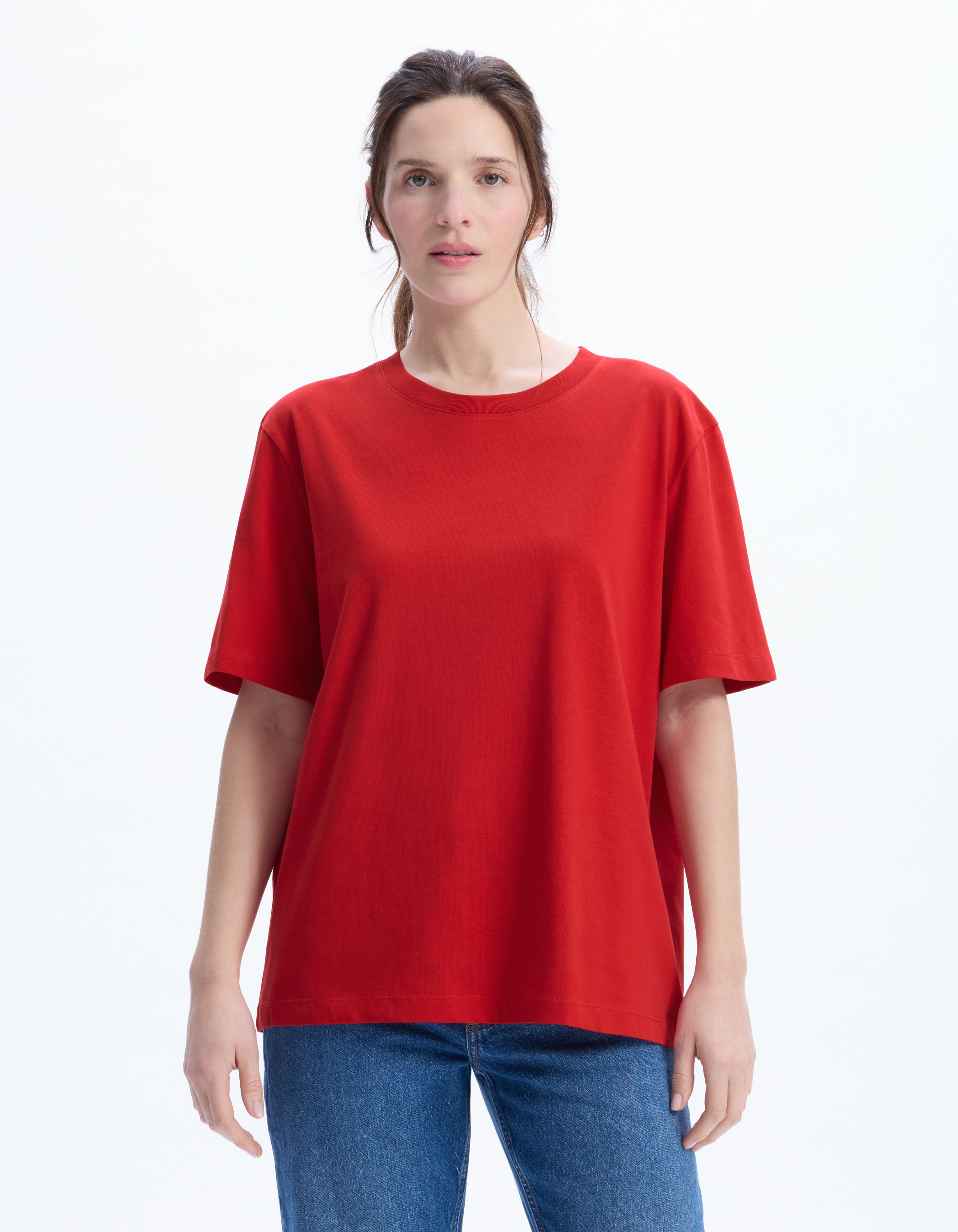 T-shirt en coton biologique fit long - celio - Modalova