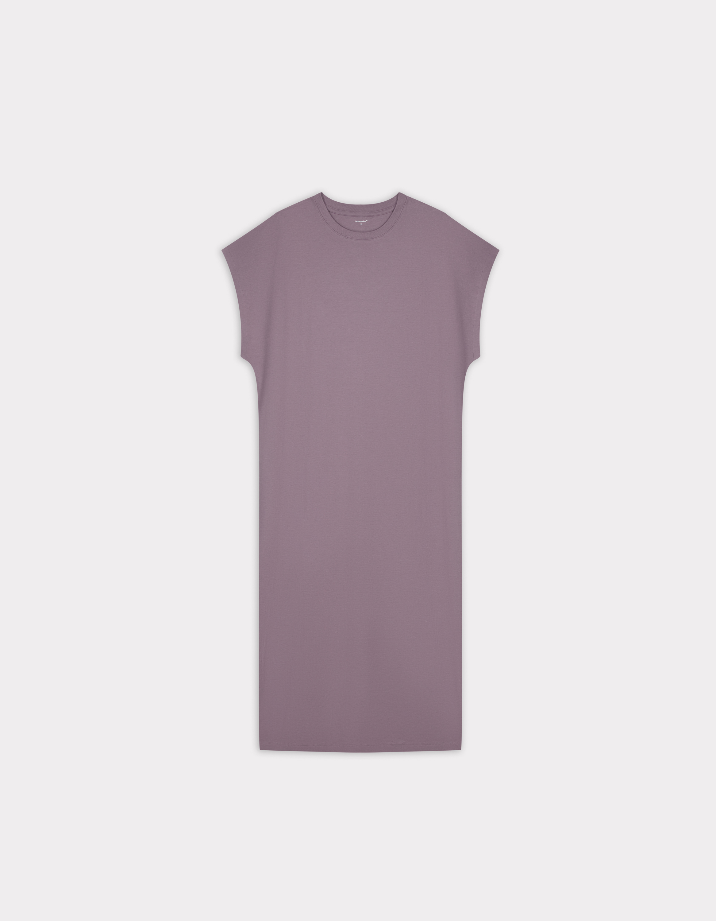 Robe longue sans manches en coton - violet