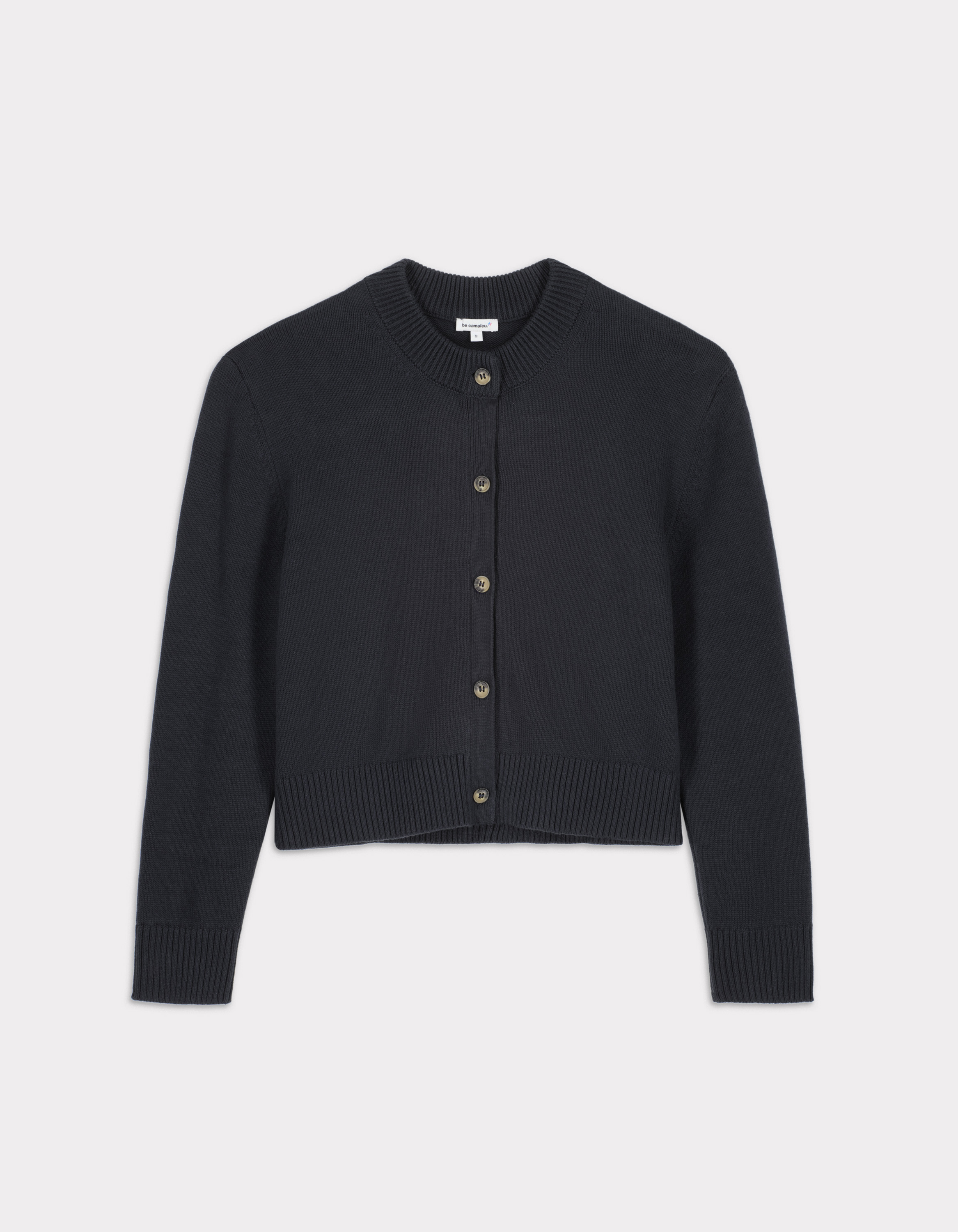 Gilet court en coton - marine