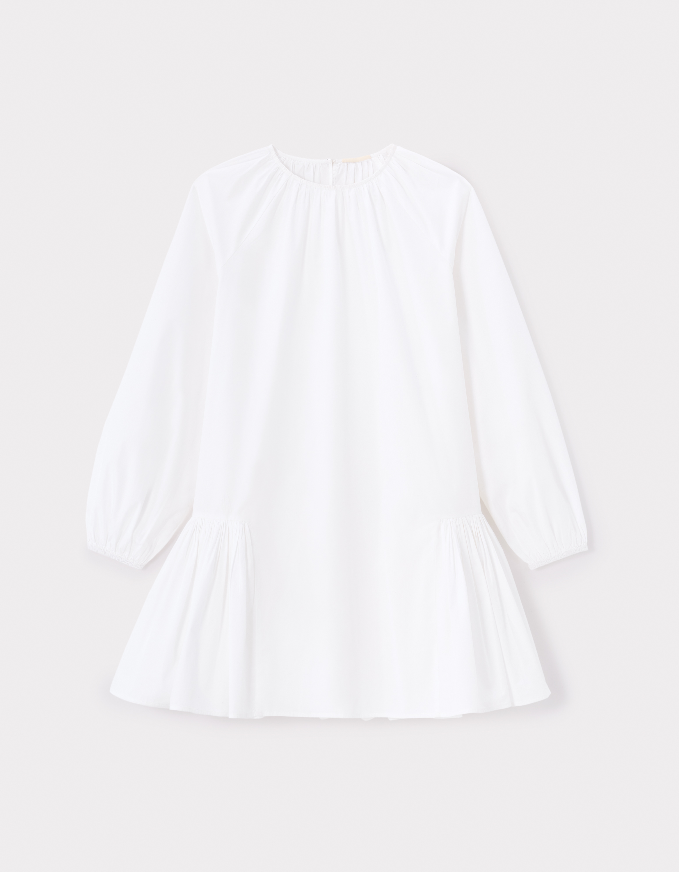 Robe courte à volant - blanc